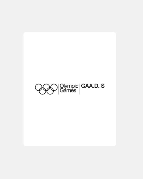 Layout design on a paper about the Olympic Games' project.