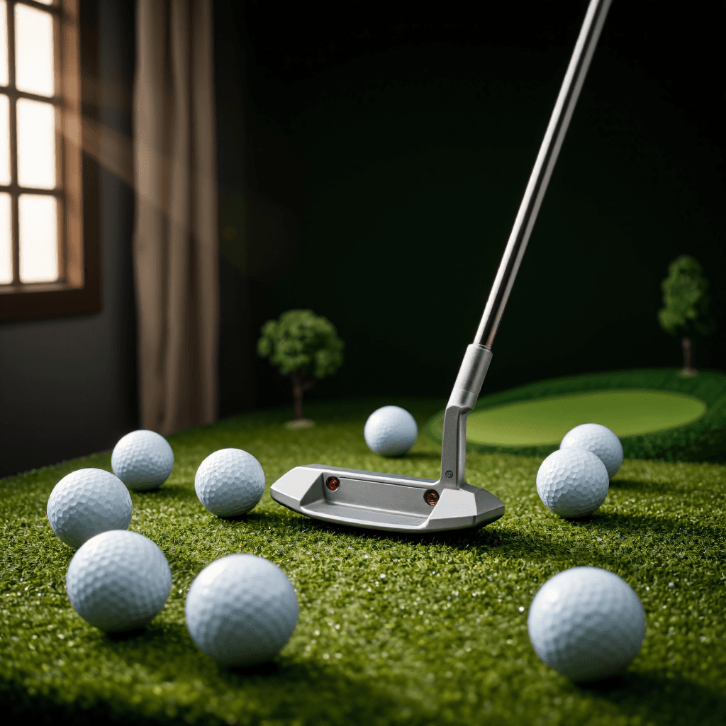 product photography of a golf putter designed for precision putting