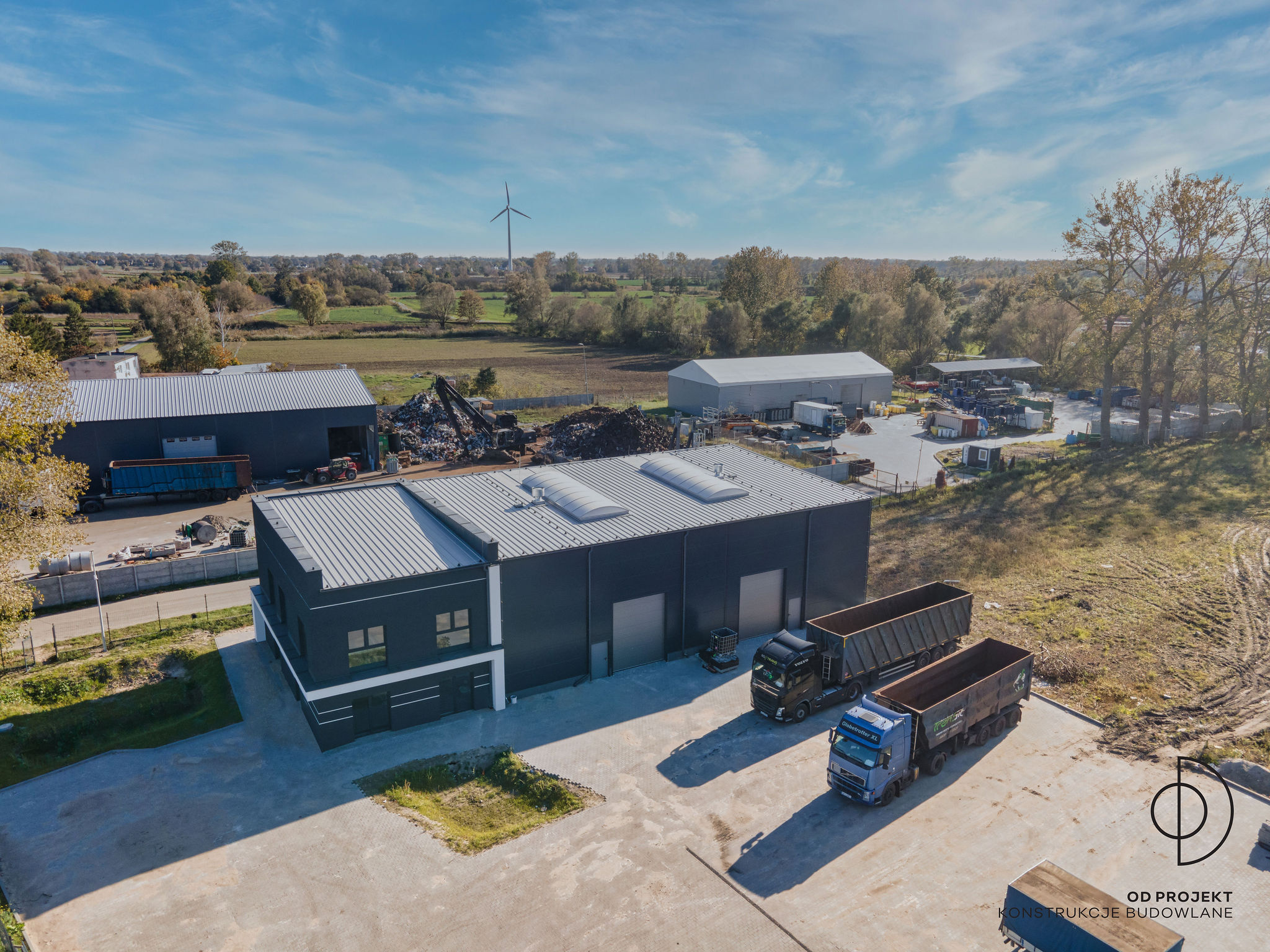 Zdjęcie hali stalowej