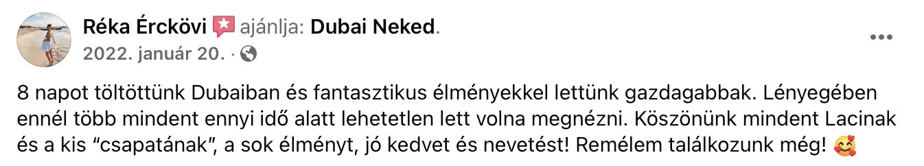 dubai utazás dubaineked vélemények