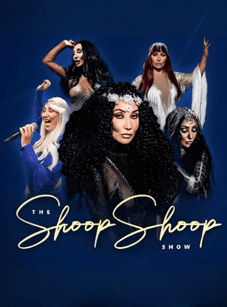 Performers in glamorous costumes for The Shoop Shoop Show.