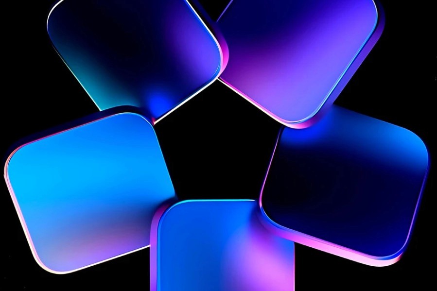 Abstract collection of small rectangles