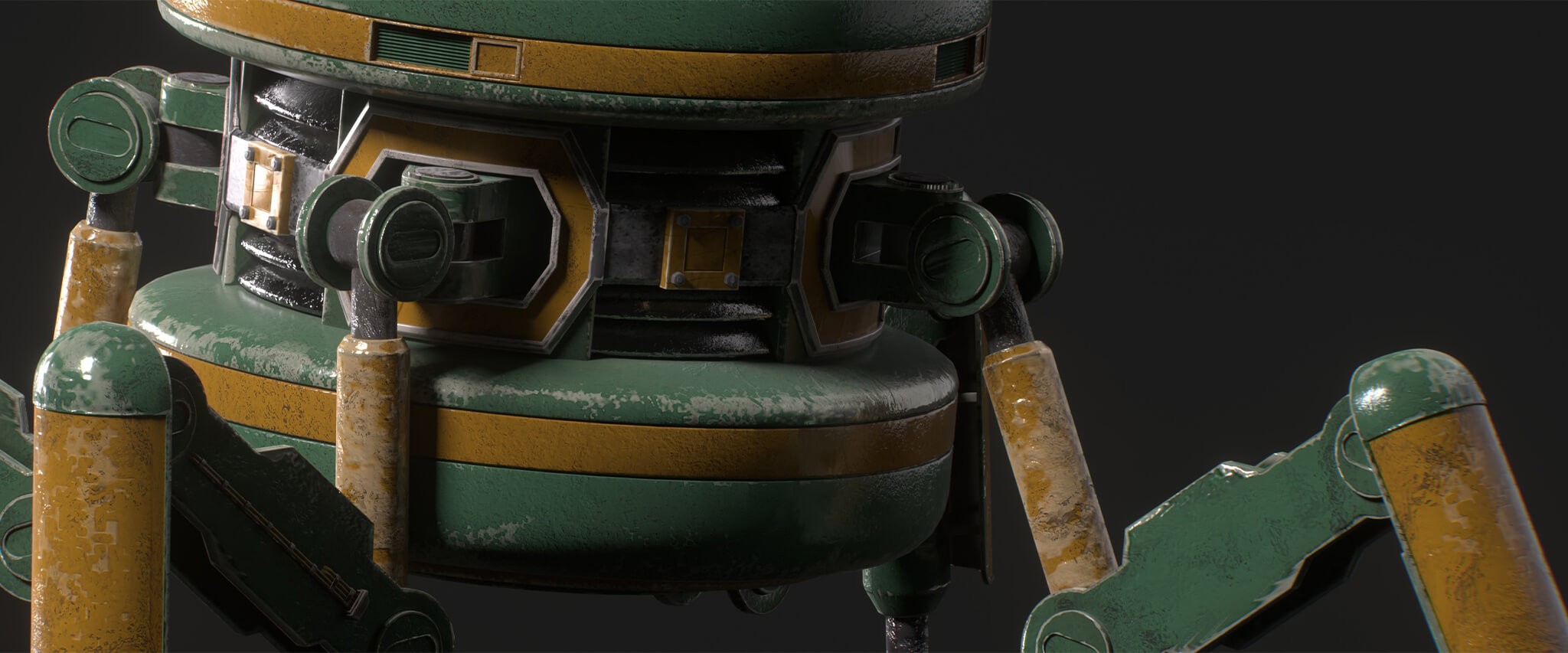 Closeup shot of Drone