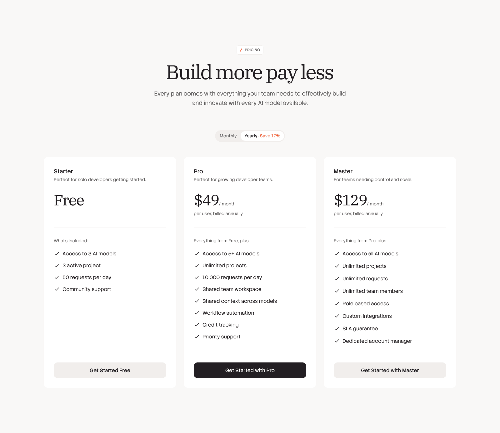Pricing