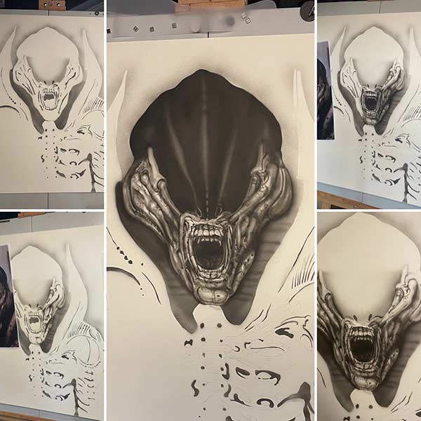 Giger's Alien 78 reproduction work in progress