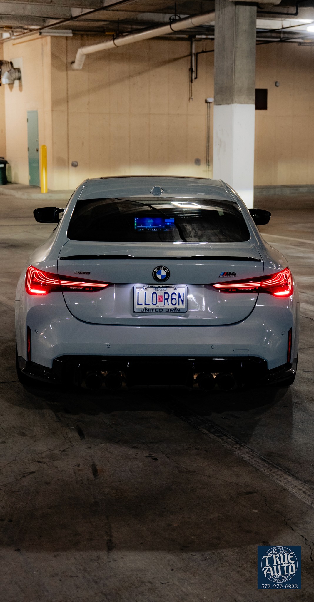 back of bmw m4 after getting a detail