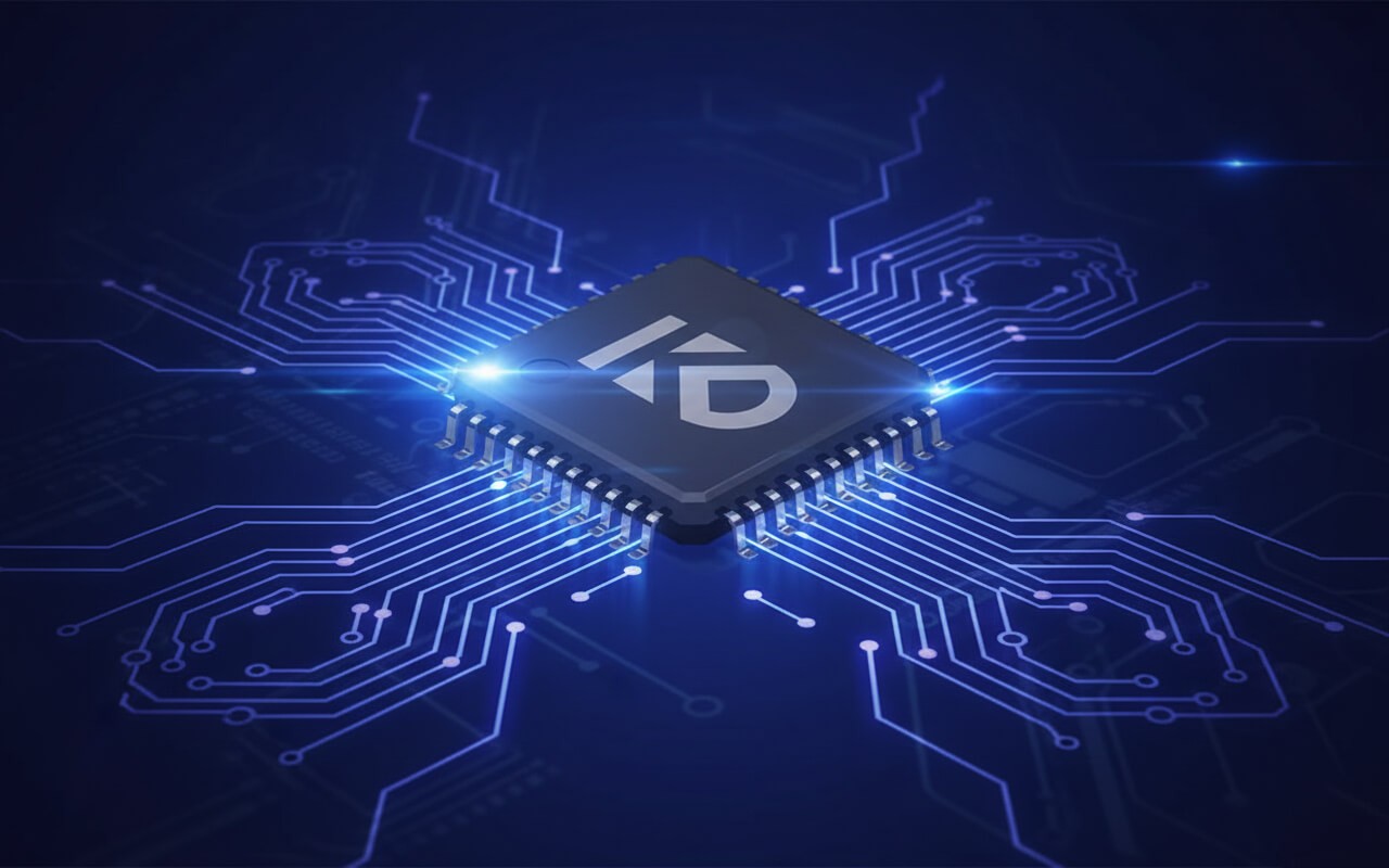 Portfolio Thankium: Diseño de marca en manual de imagen con logo KD sobre fondo morado.