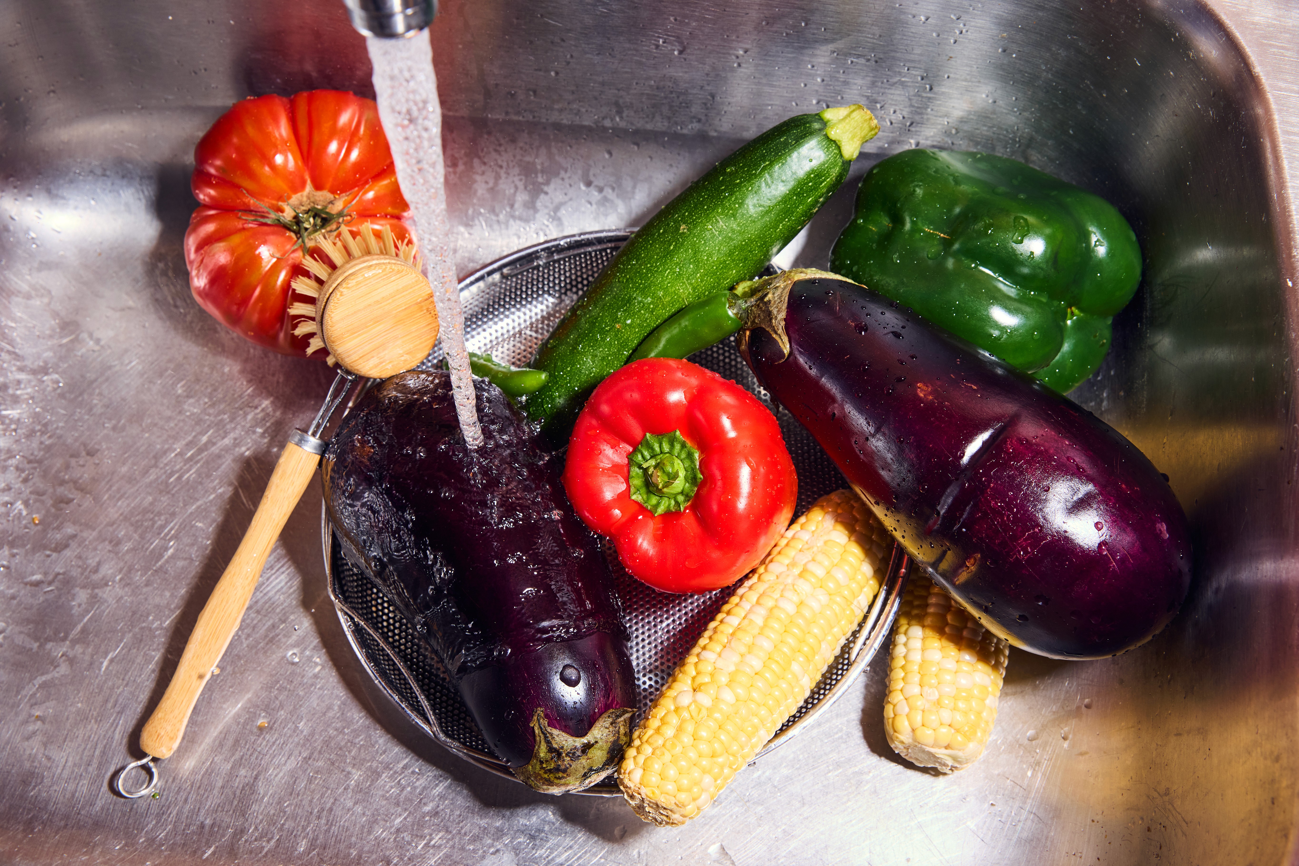 Abstract black and white ink drawing of a face.