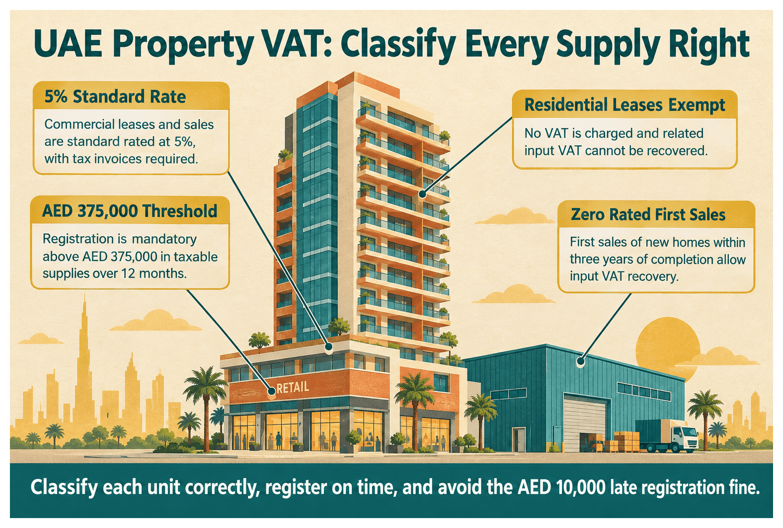 Infographic: VAT Guide for a UAE Real Estate Business