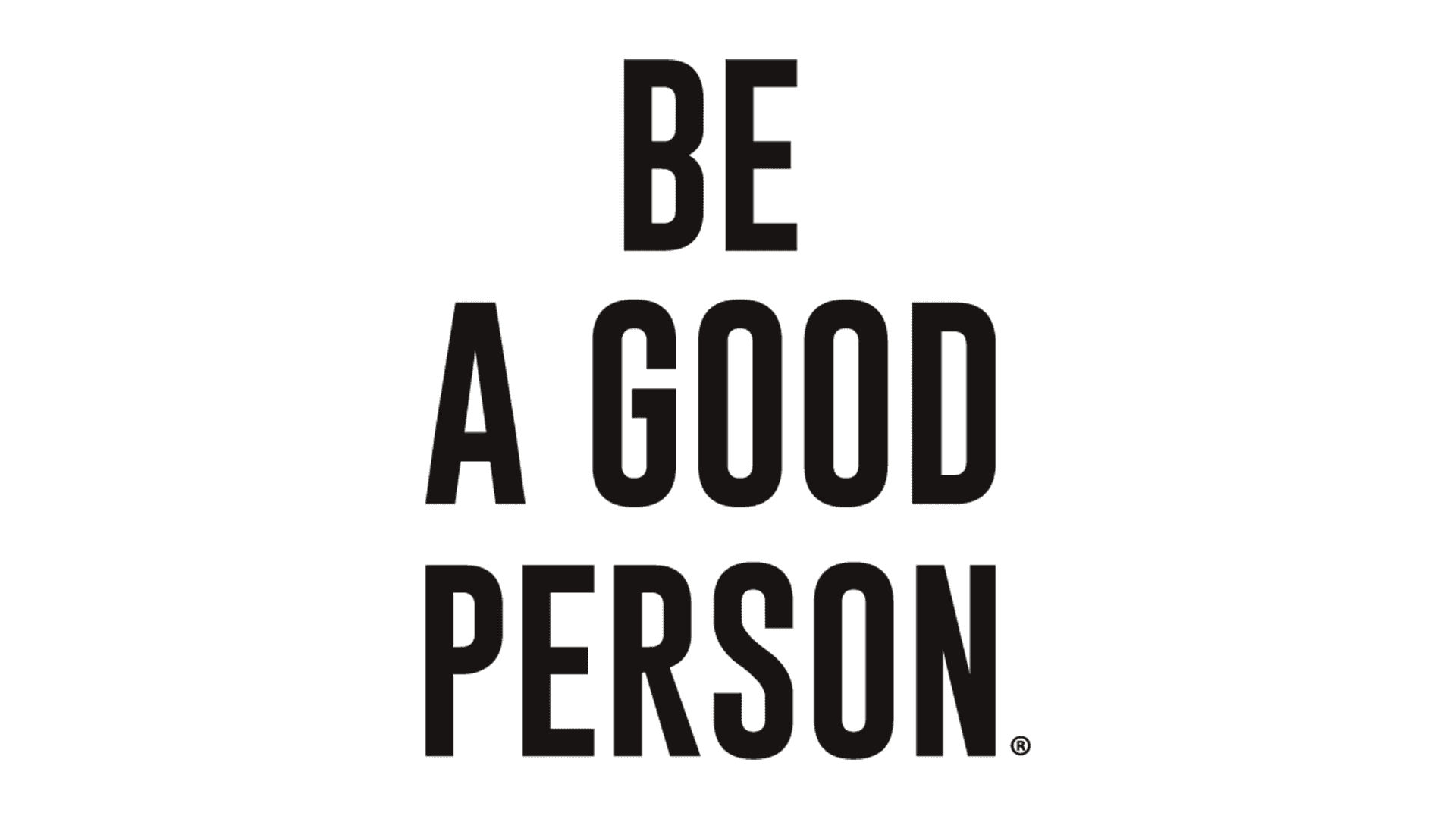 Be a Good Person Logo