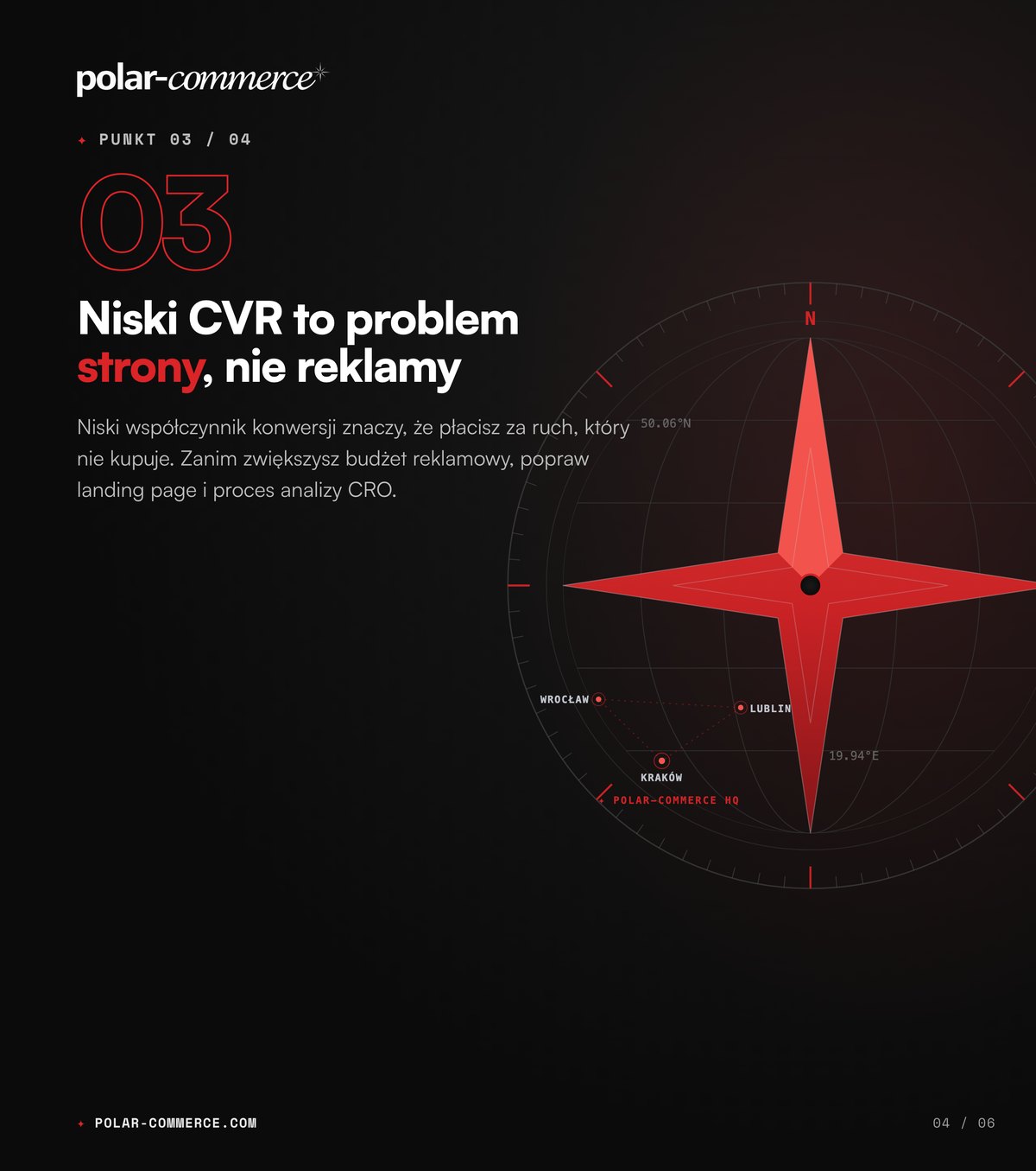 Niski CVR to problem strony, nie reklamy