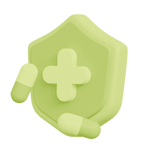 Lime Green Medical Shield