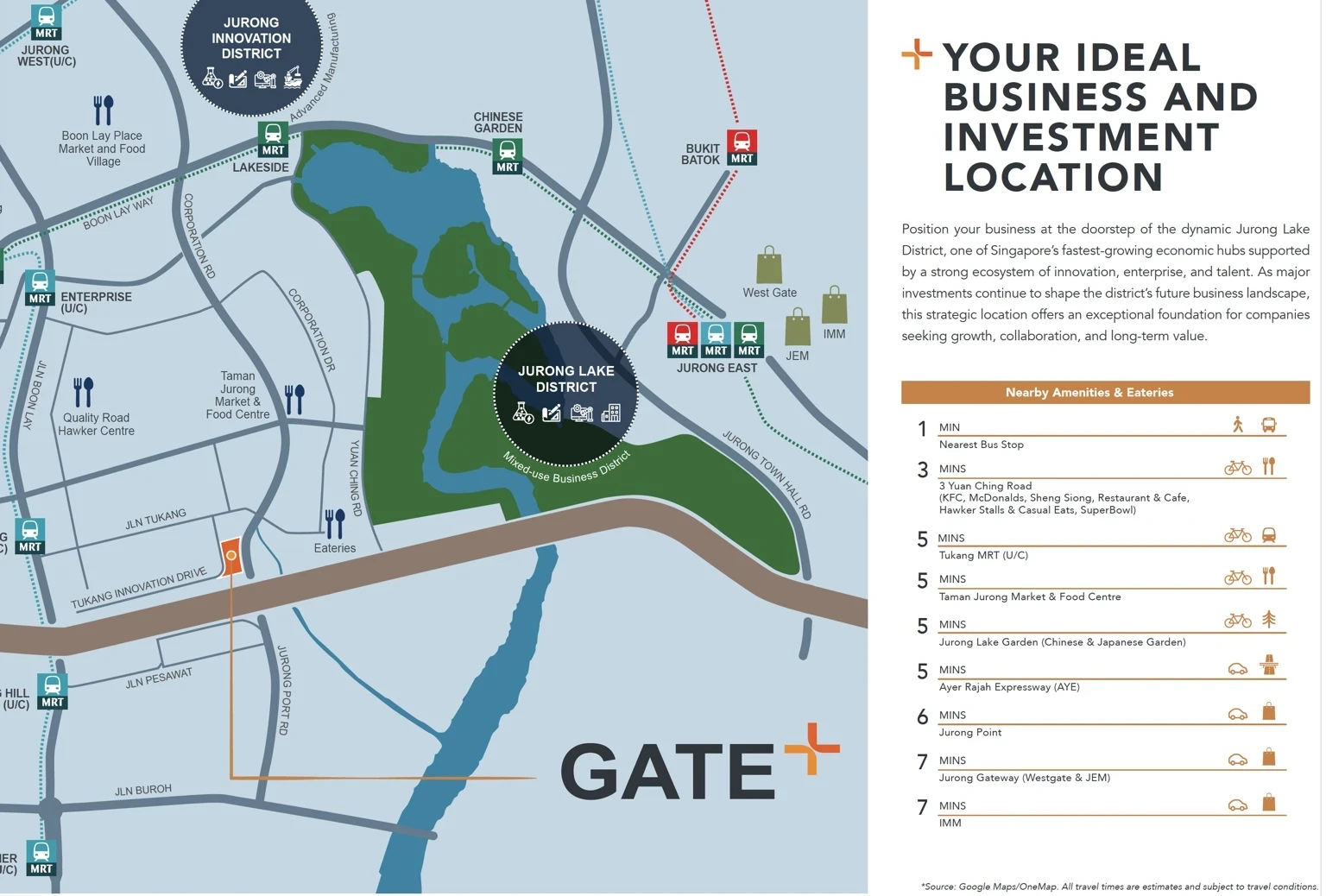 Location Map of Gate+