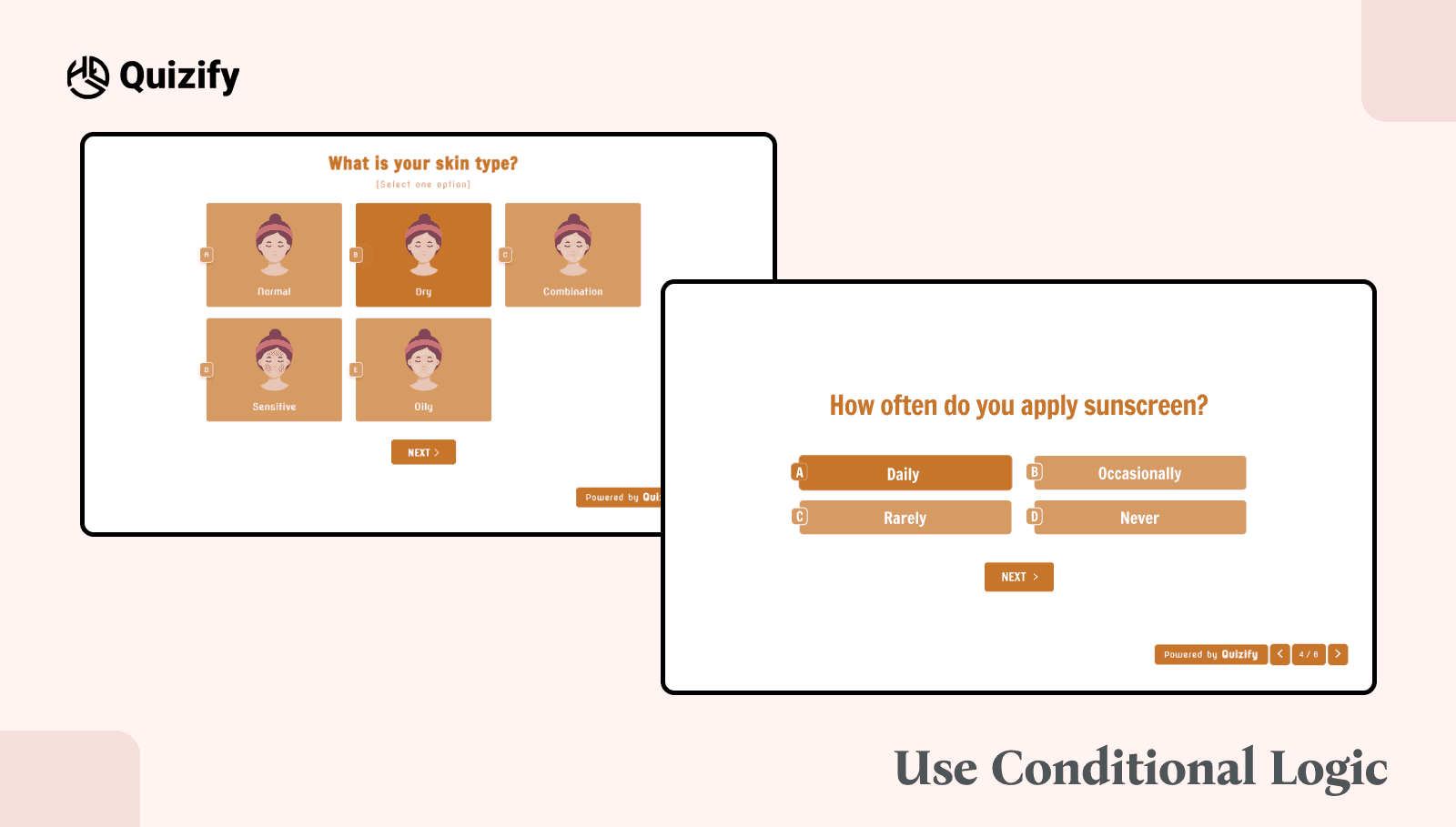 Use Conditional Logic | Quizify 