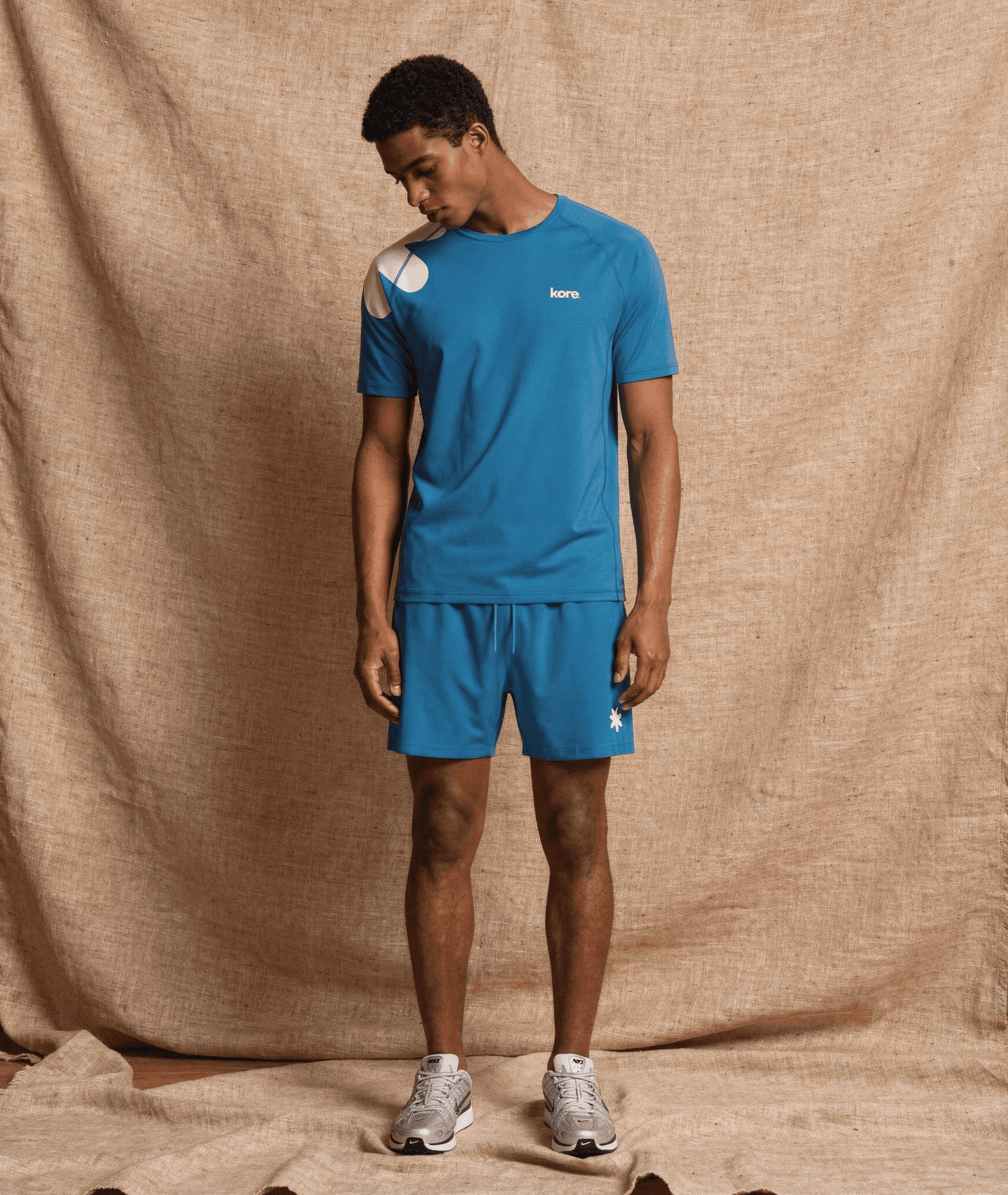 woman on brown spaghetti strap top