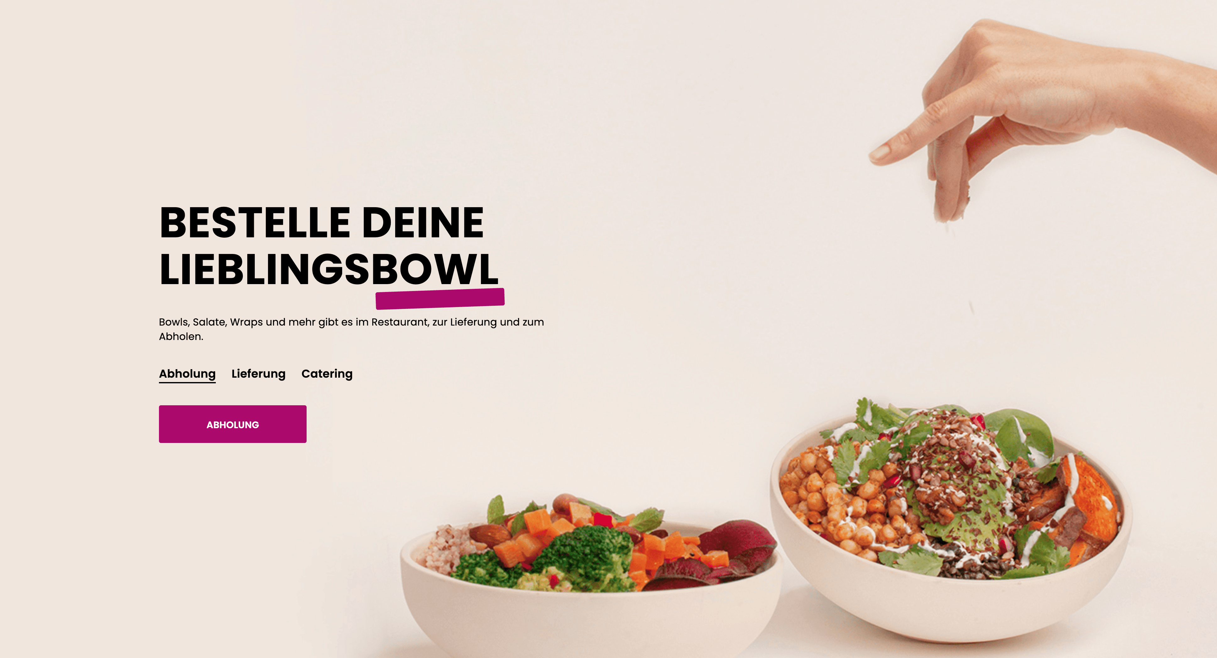 Fresh vegetable bowl