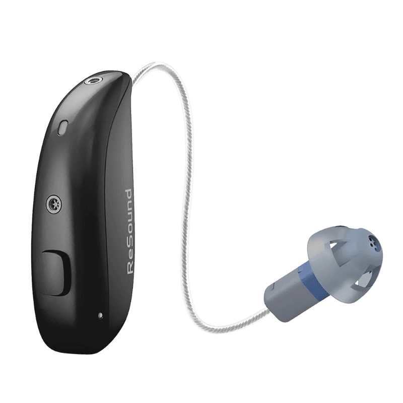 Resound Vivia VI960-S DRWC, appareil auditif micro-contour rechargeable premium, alliant performance et discrétion. Accompagnement Audio Pour Tous.