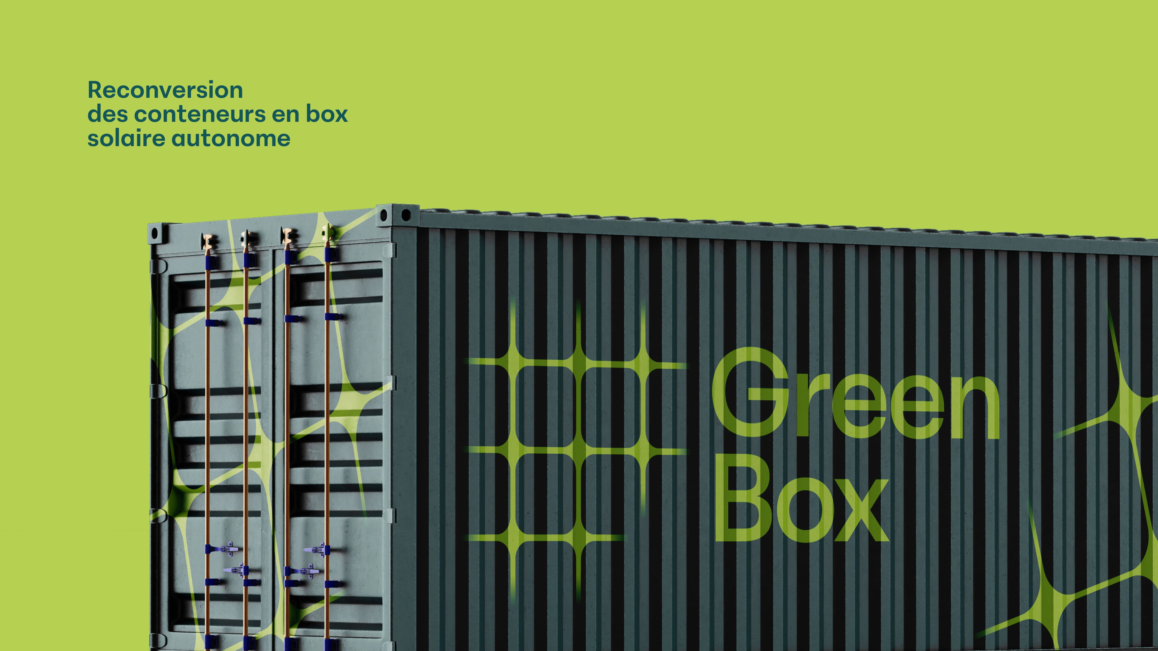 close up sur la box solaire