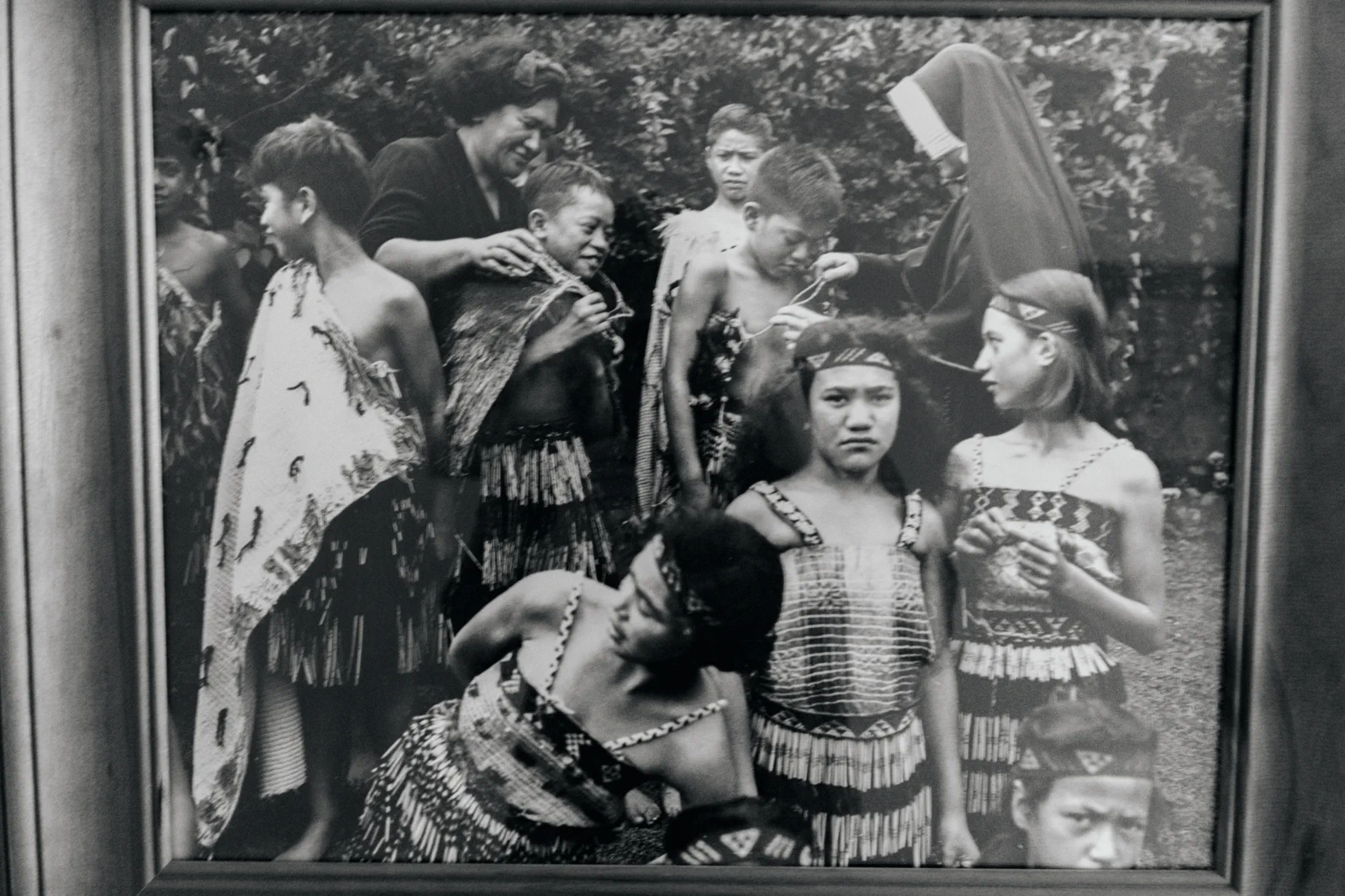 Historic group photo with children