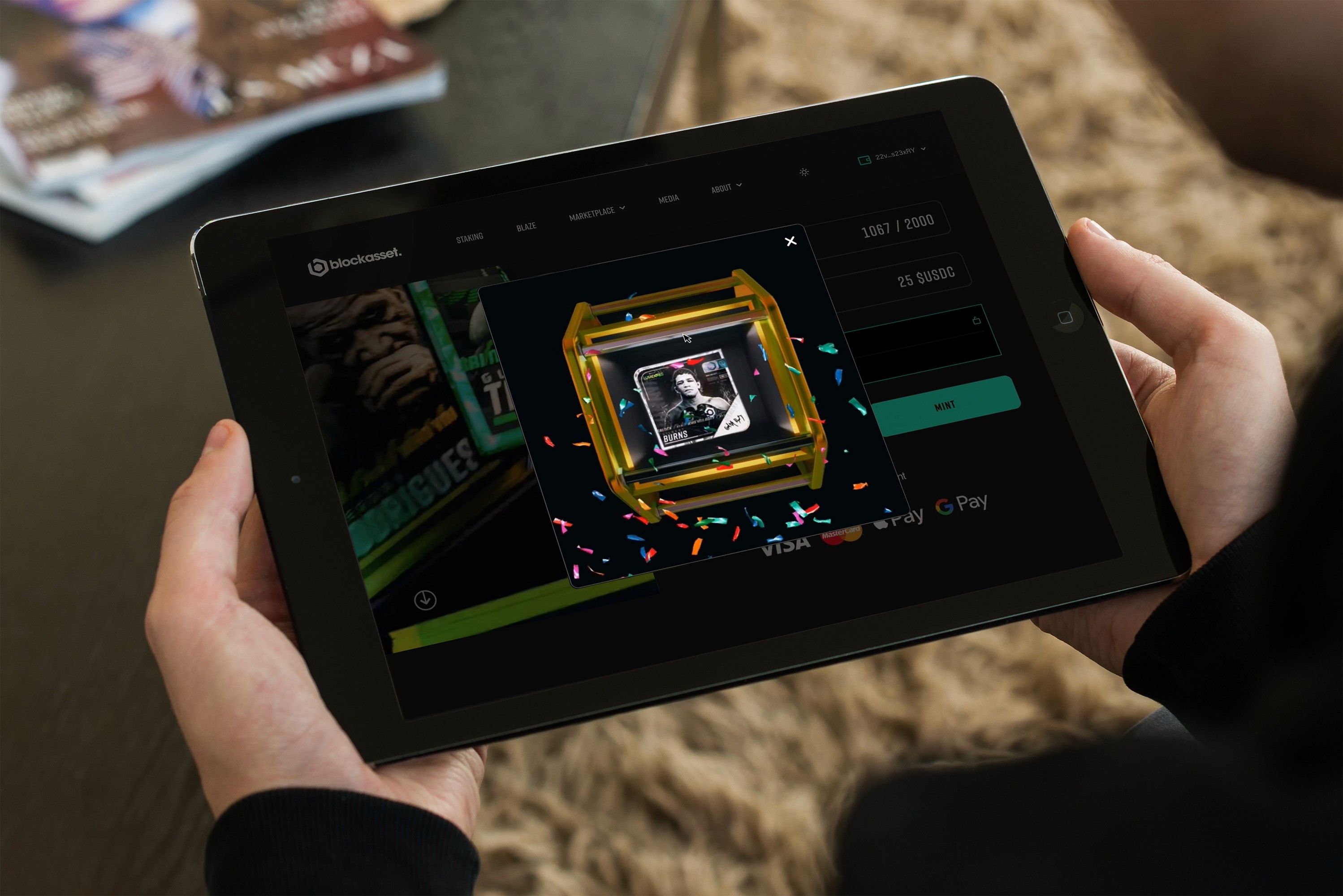 nft minting platform - lutadores mint