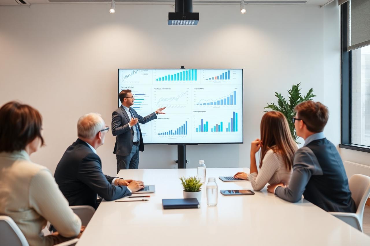 Strategic consulting methodology in a client meeting
