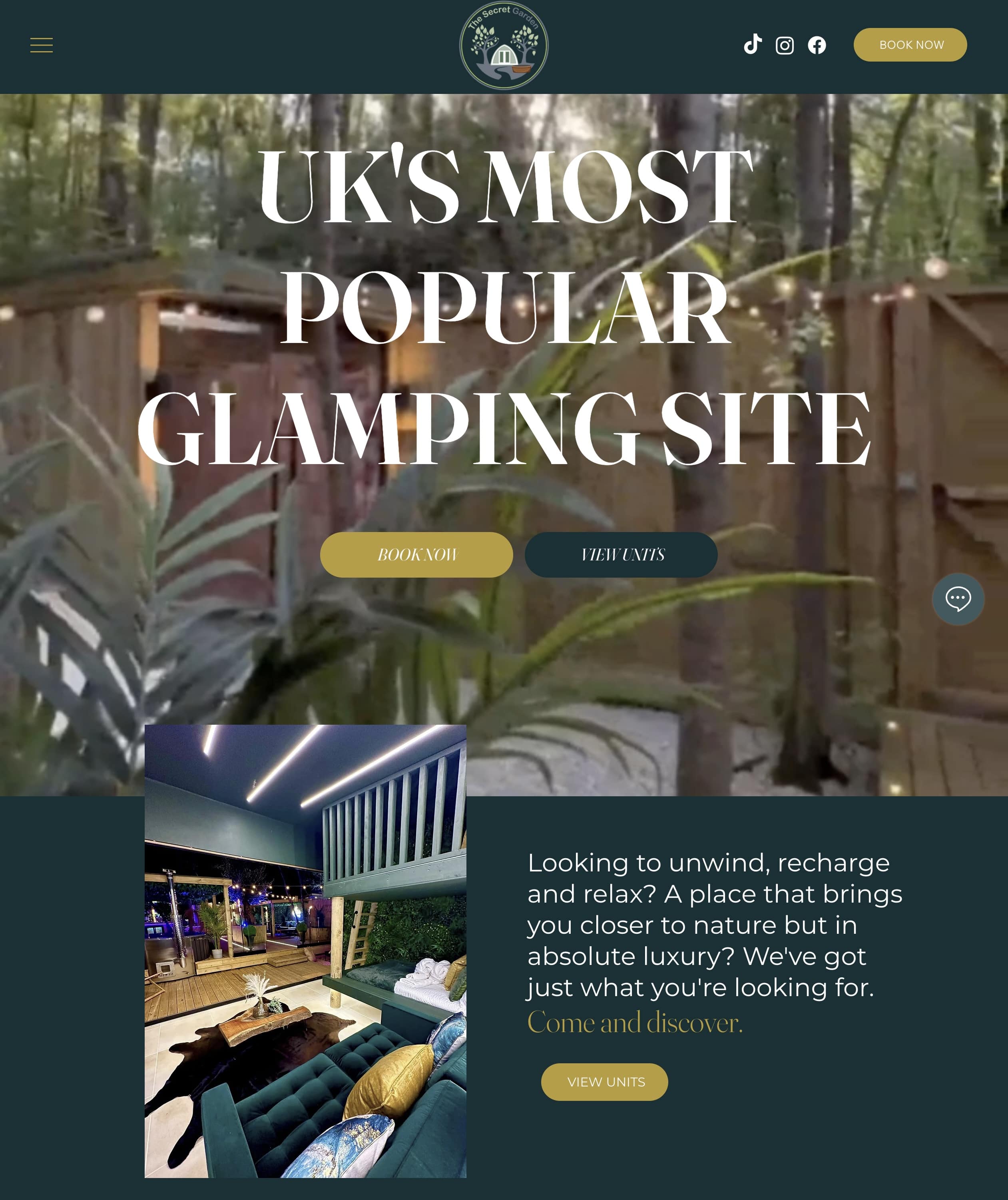 Glamping Web Design