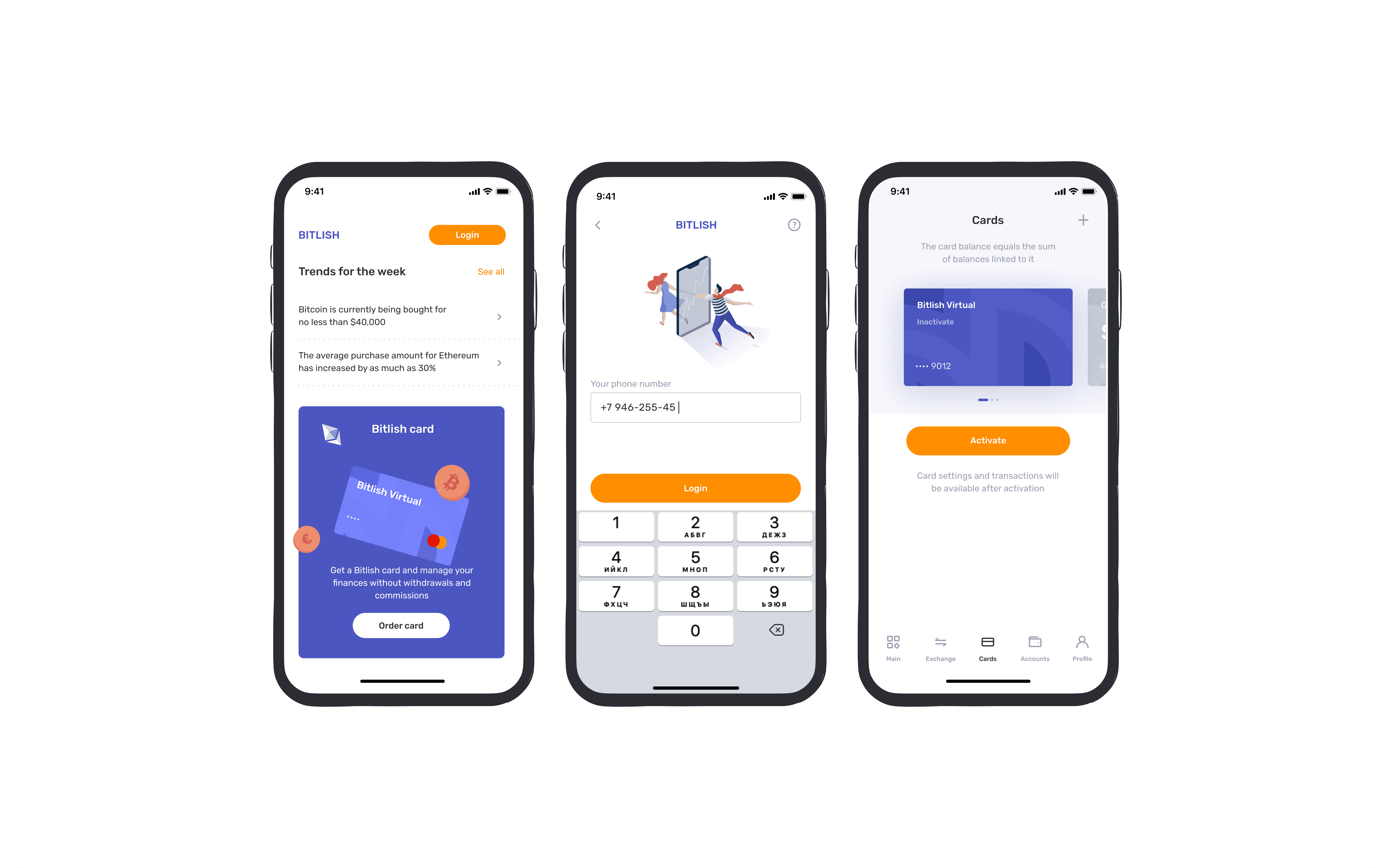 Crypto neobank app and web