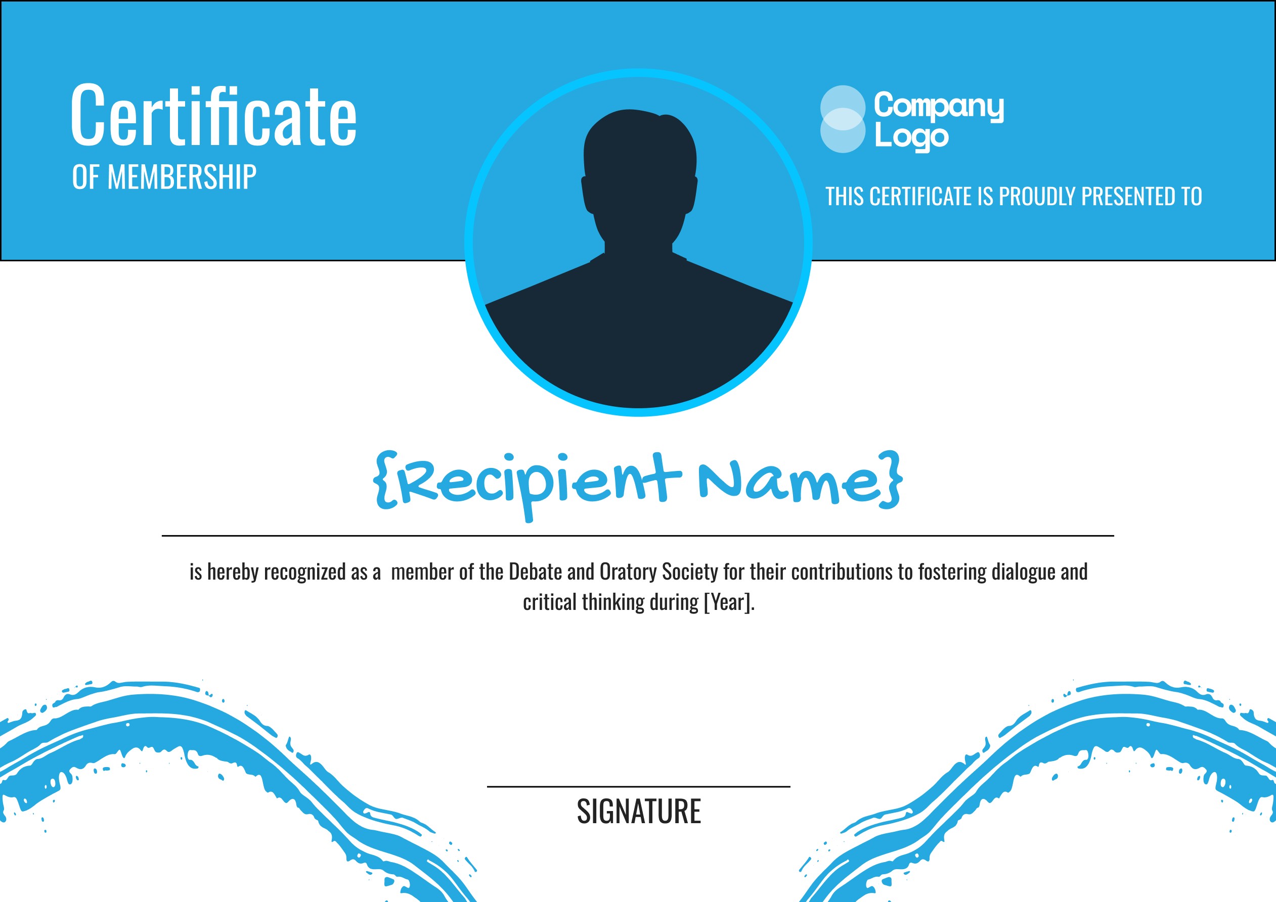 Wauld - professional and sophisticated certificate of membership template