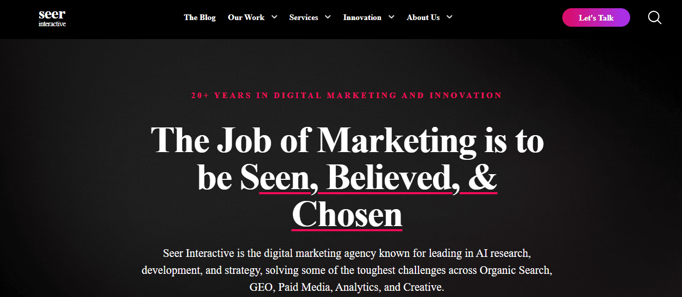 seer interactive - SEO Services Agency