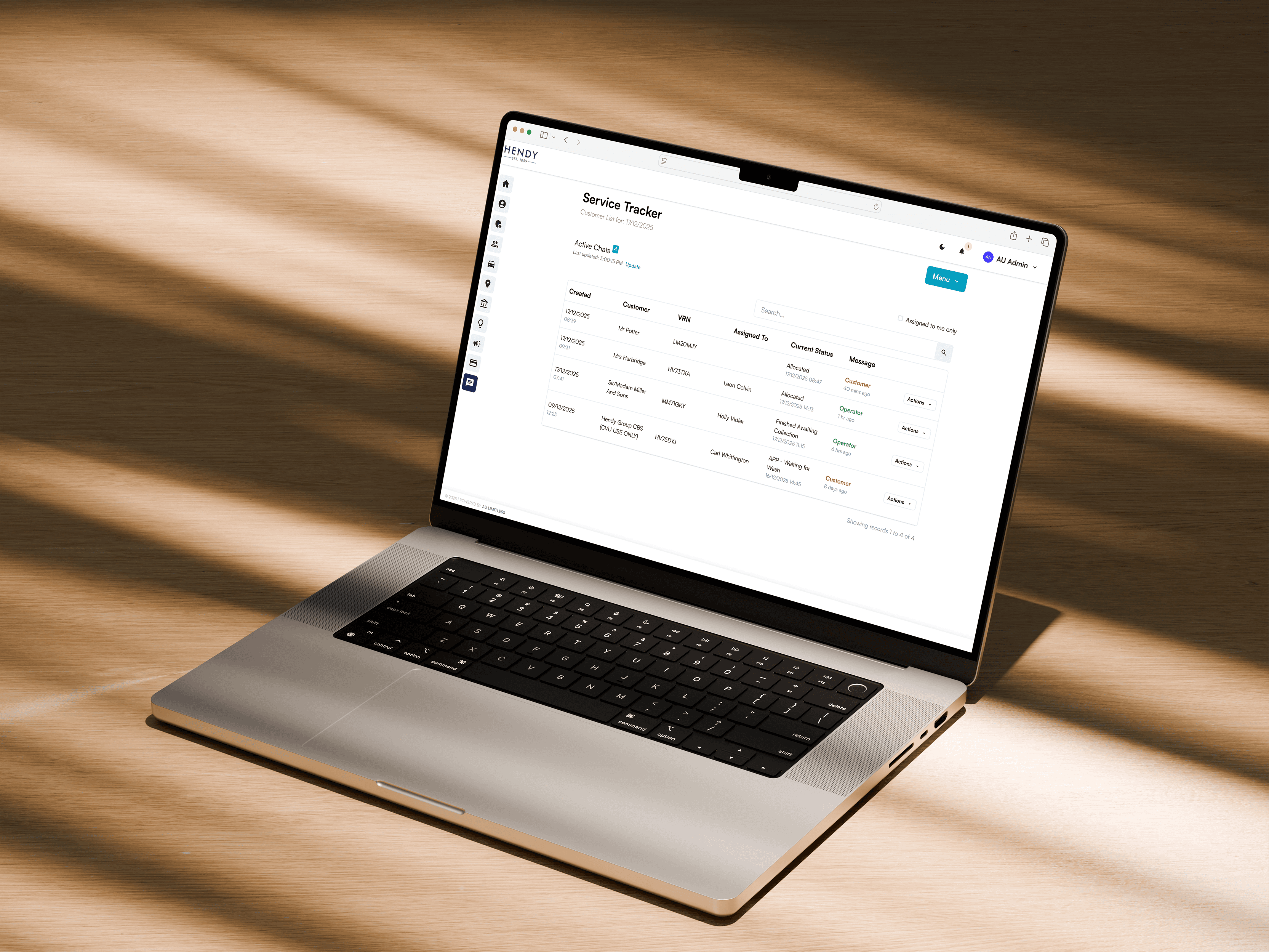 a laptop computer sitting on top of a white desk