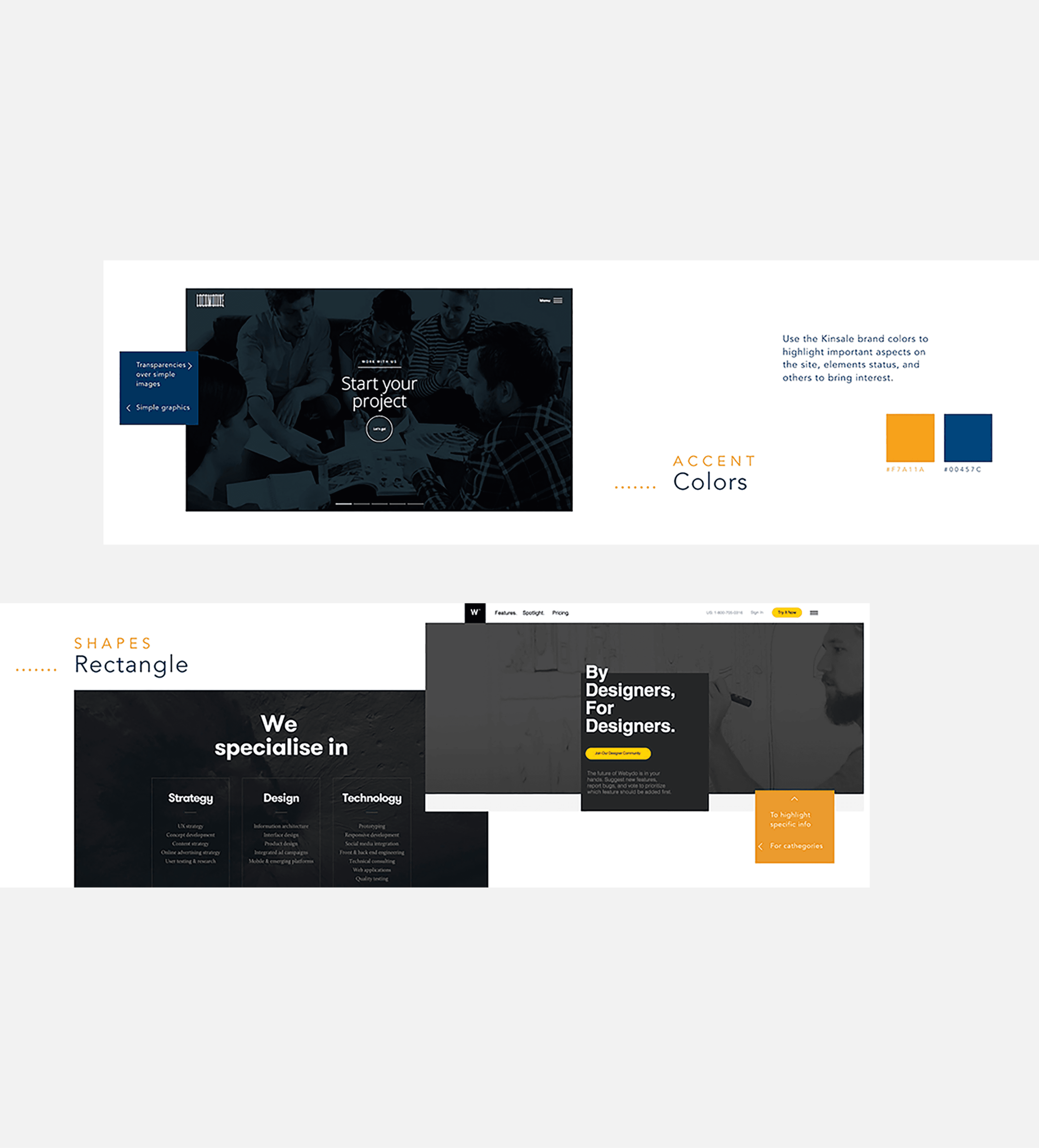 Moodboard of look and feel goal