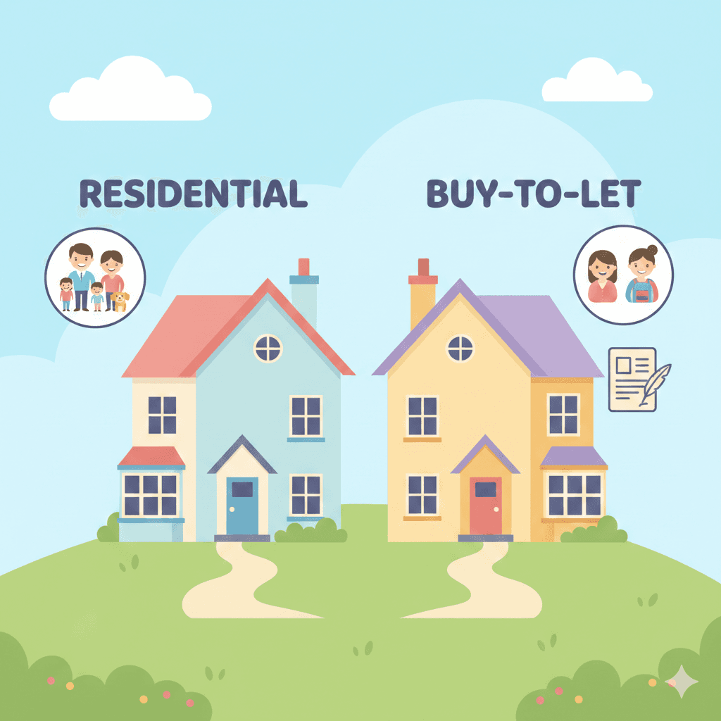 uk-residential-vs-buy-to-let-mortgage-guide