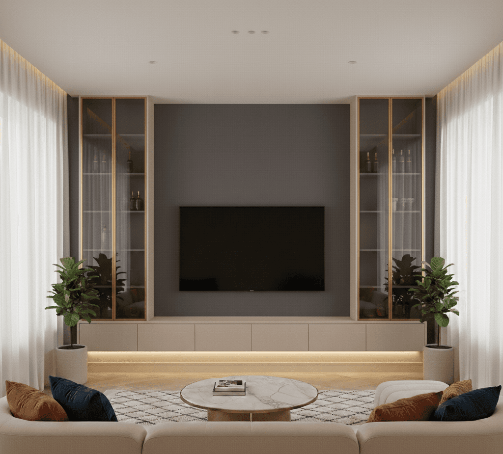 Glass and Light Display Shelves