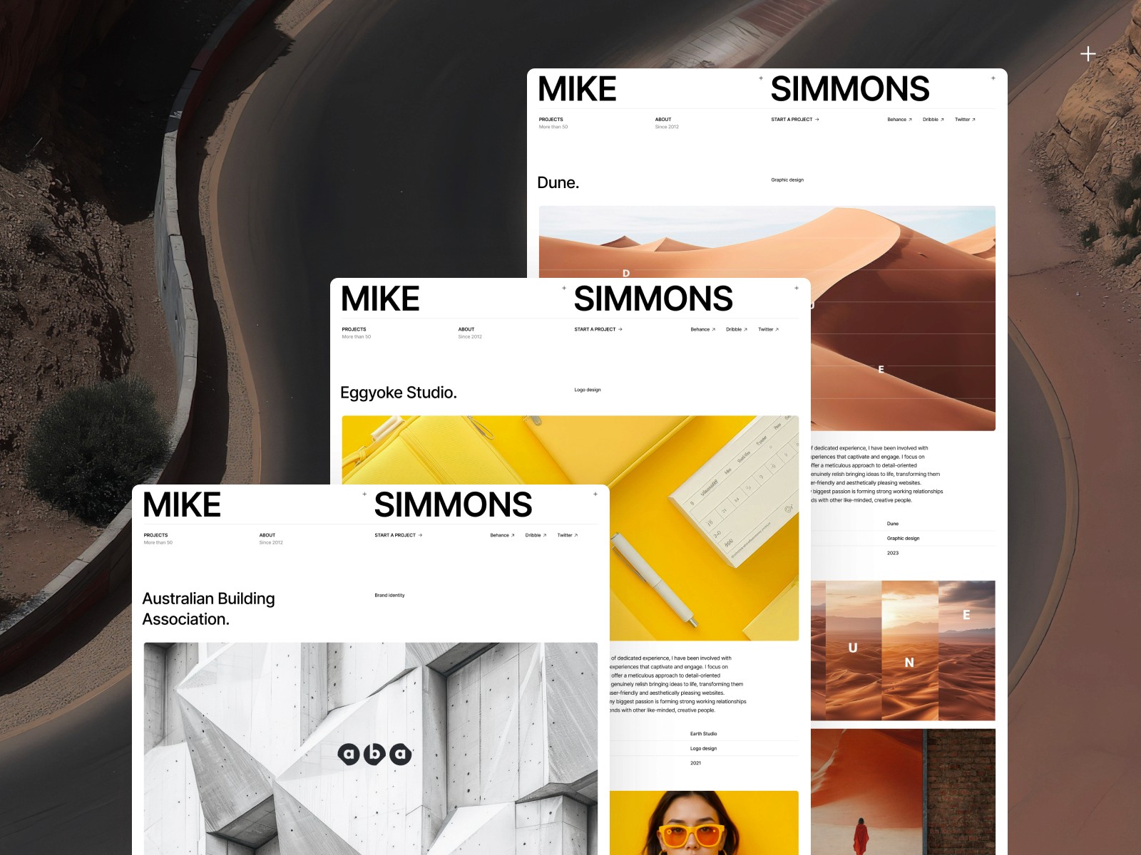 Mike — 极简专业作品集网站设计灵感