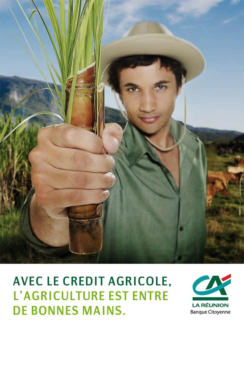 Campagne Crédit Agricole Réunion — Portrait d'un agriculteur dans son champ | Photographe David Dijoux, 974