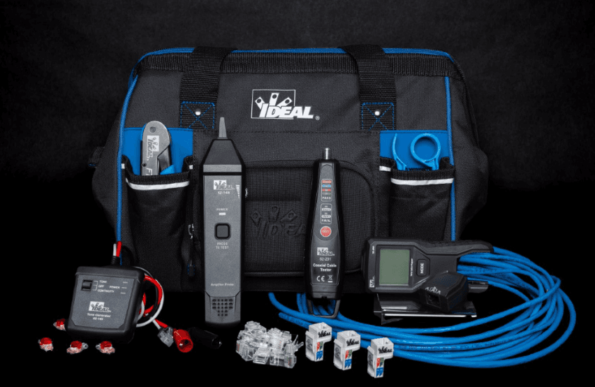 Ideal Industries professional electrical tool kit with cable testers network tools and termination products for electricians in British Columbia