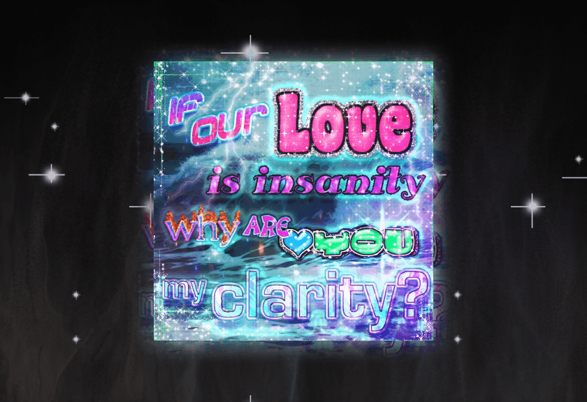 Bold purple 3D lettering saying 'Birthday Girl" on a pastel gradient background