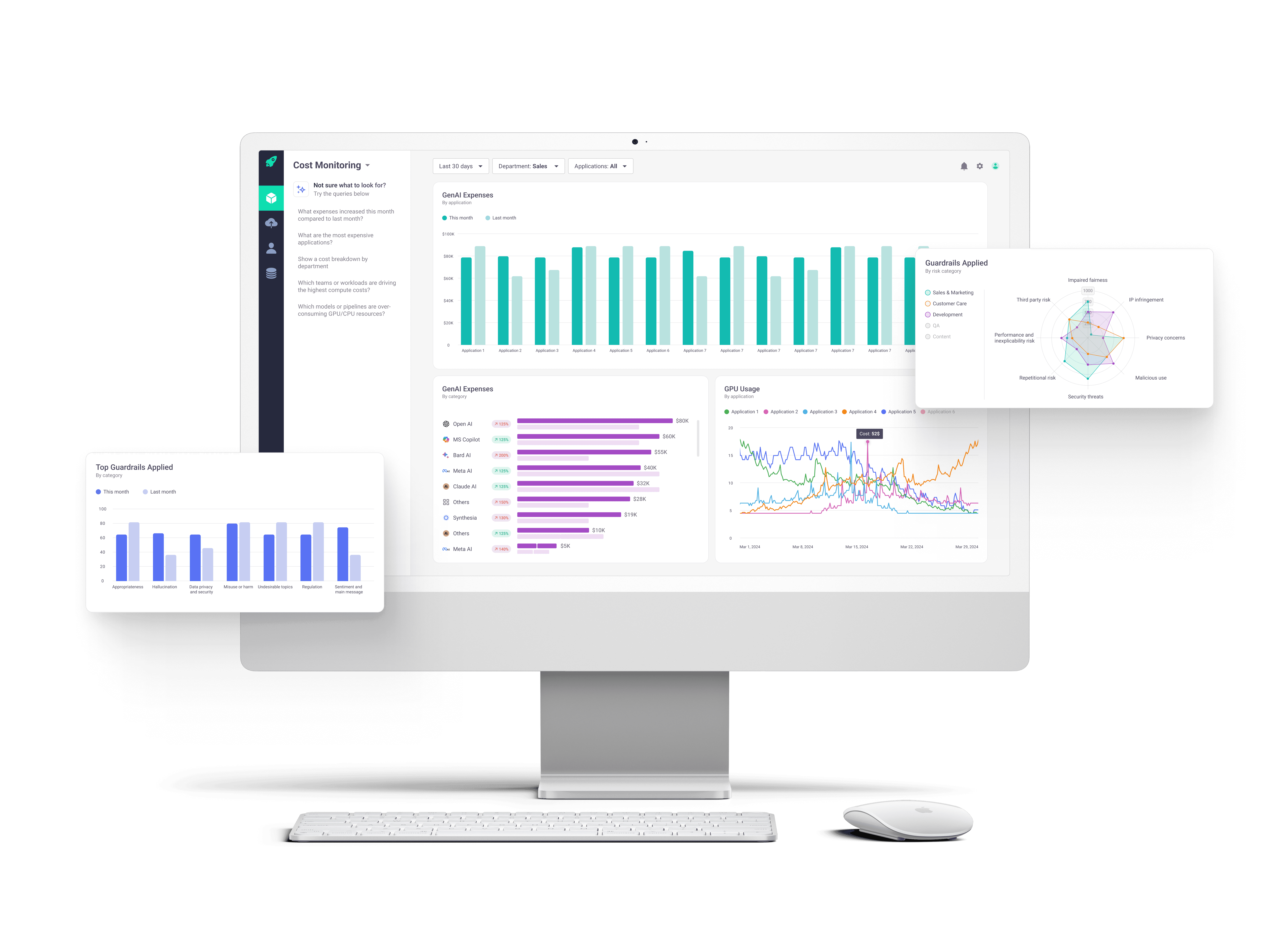 Dashboard homepage desktop mockup