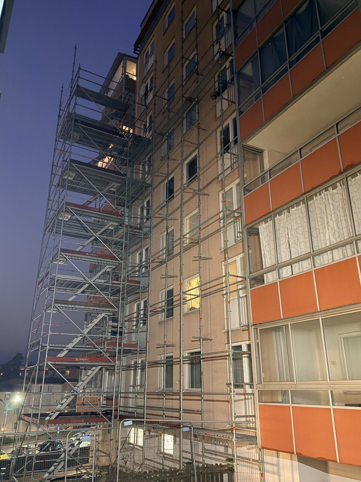 Byggnadsställning för Hedvig & Hägglund