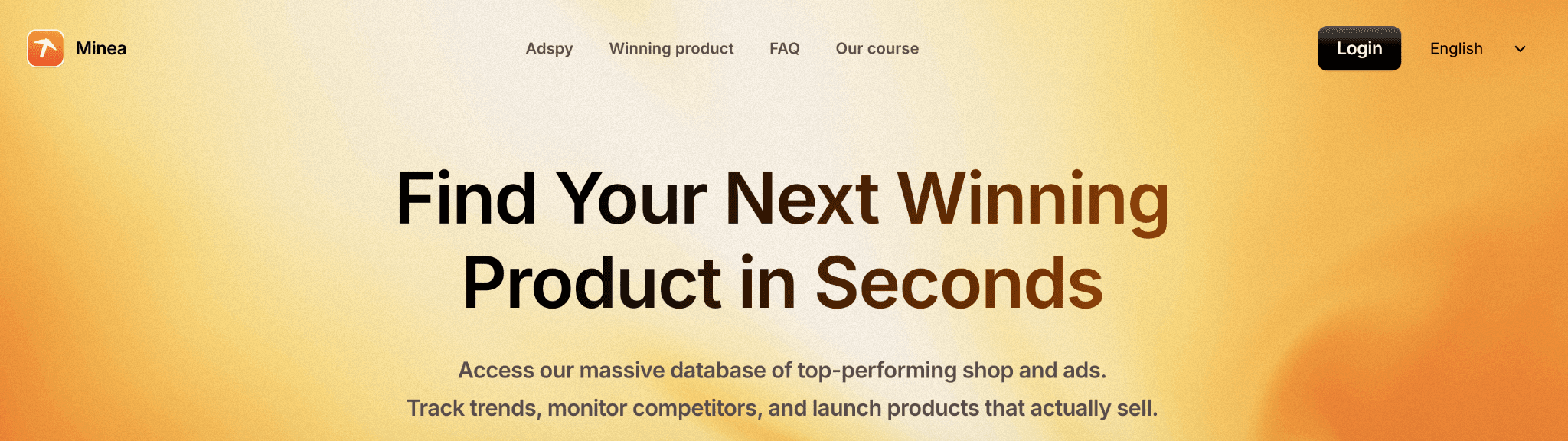 Minea homepage