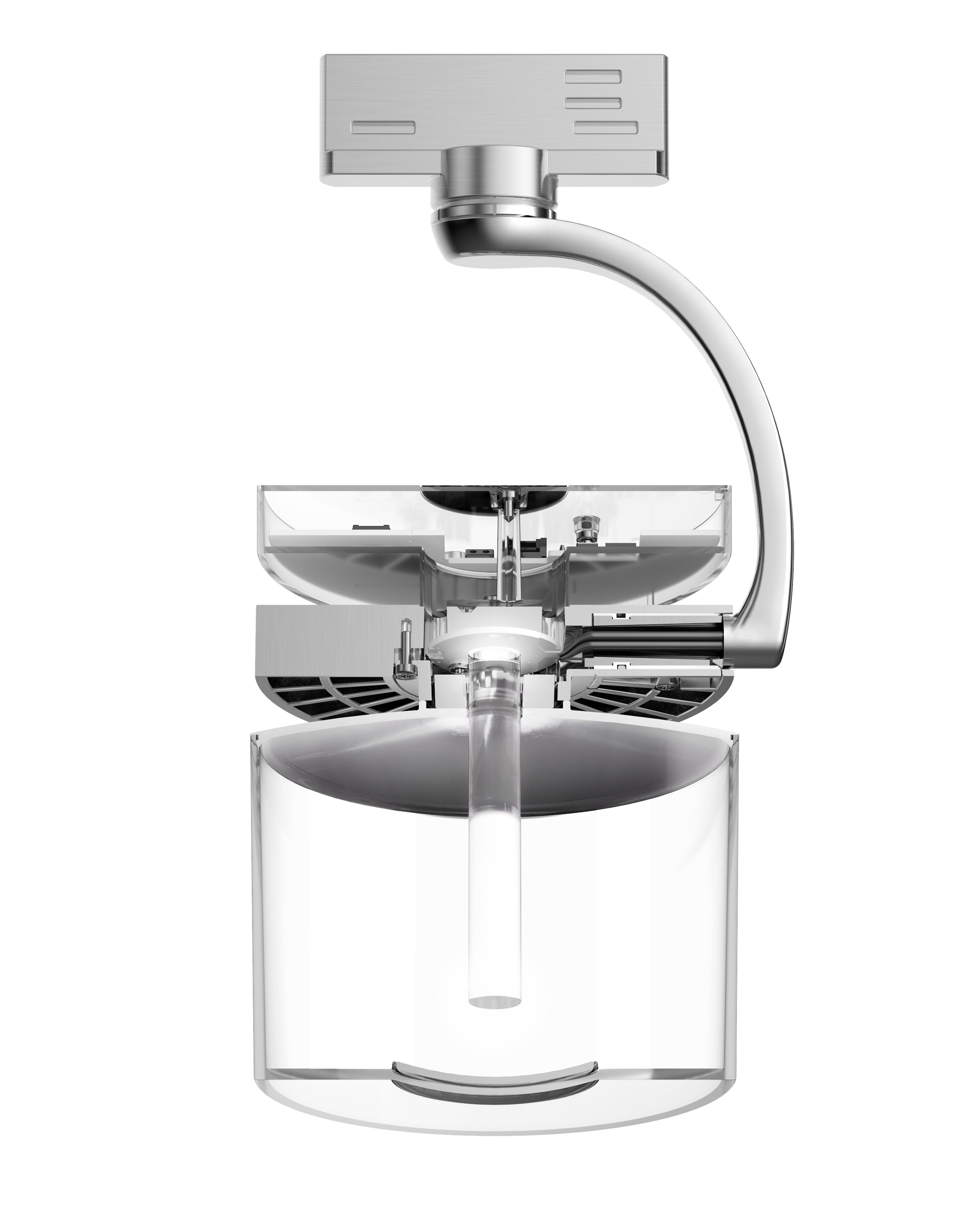 Vista sezionata di lampada artemide