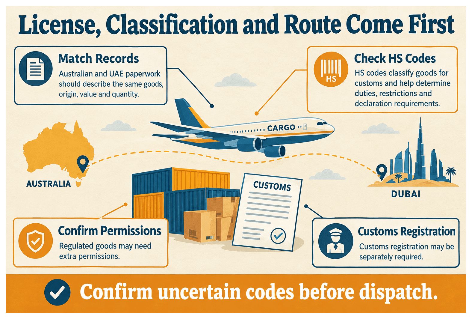 Infographic: Import and Export Between Australia and Dubai: License and Process