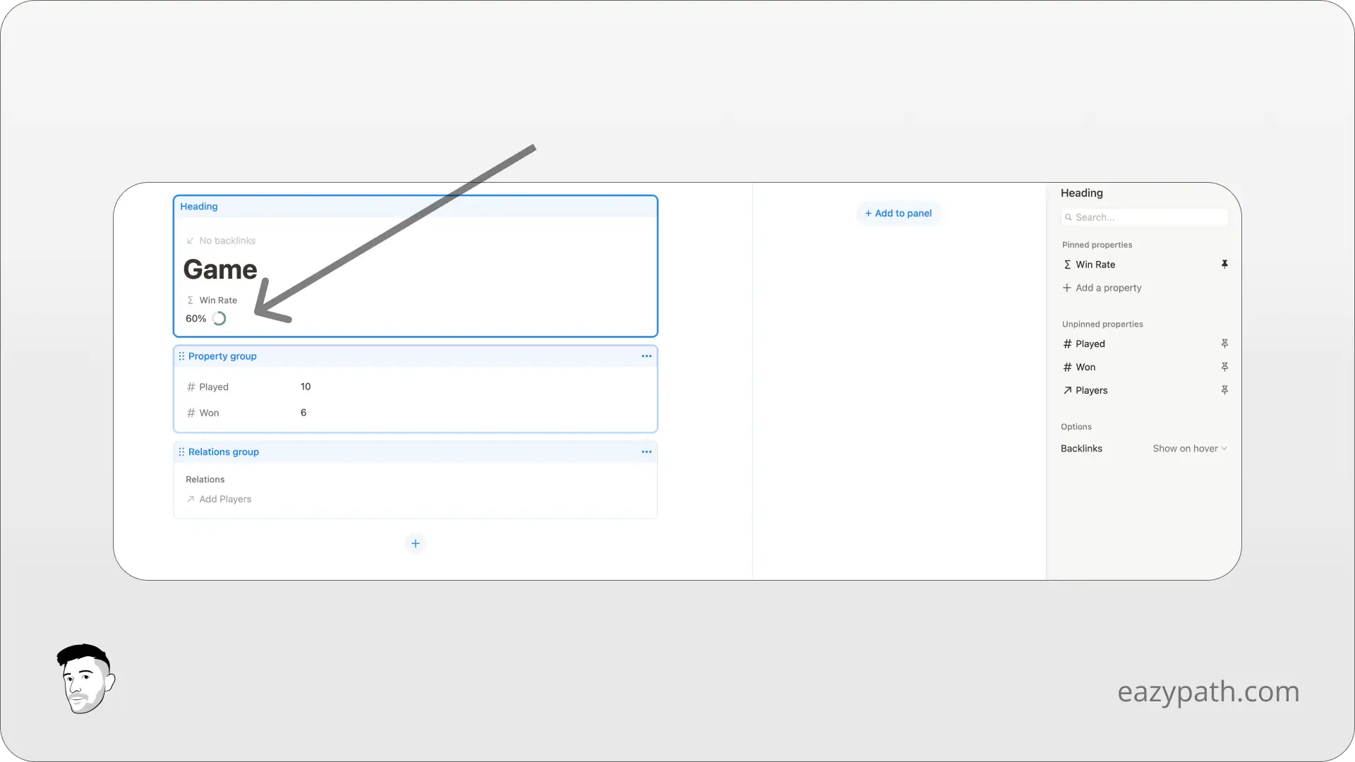 What Can You Customize on Layout of a Notion Page - Property Pinned