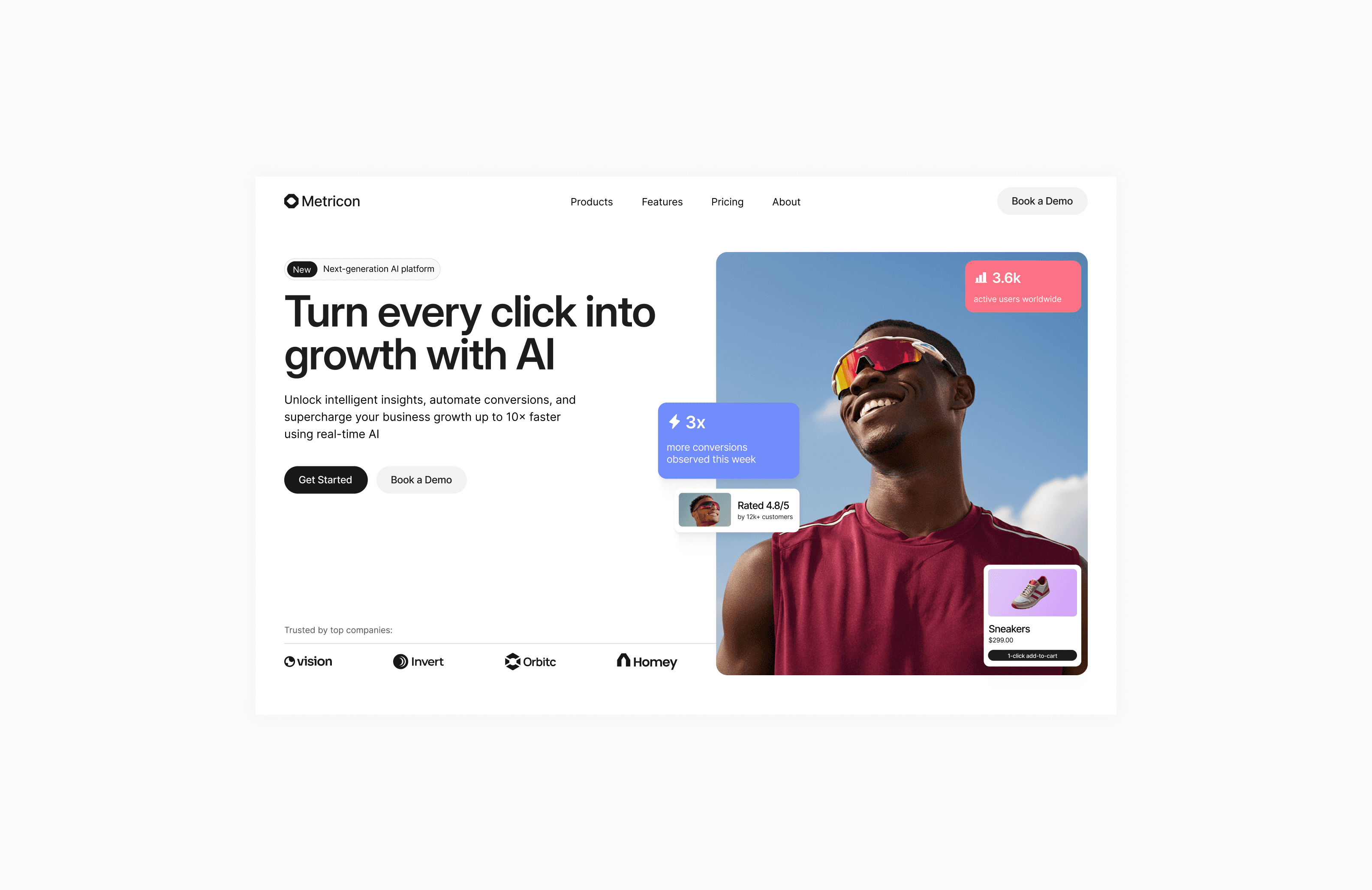 image of a landing page screenshot