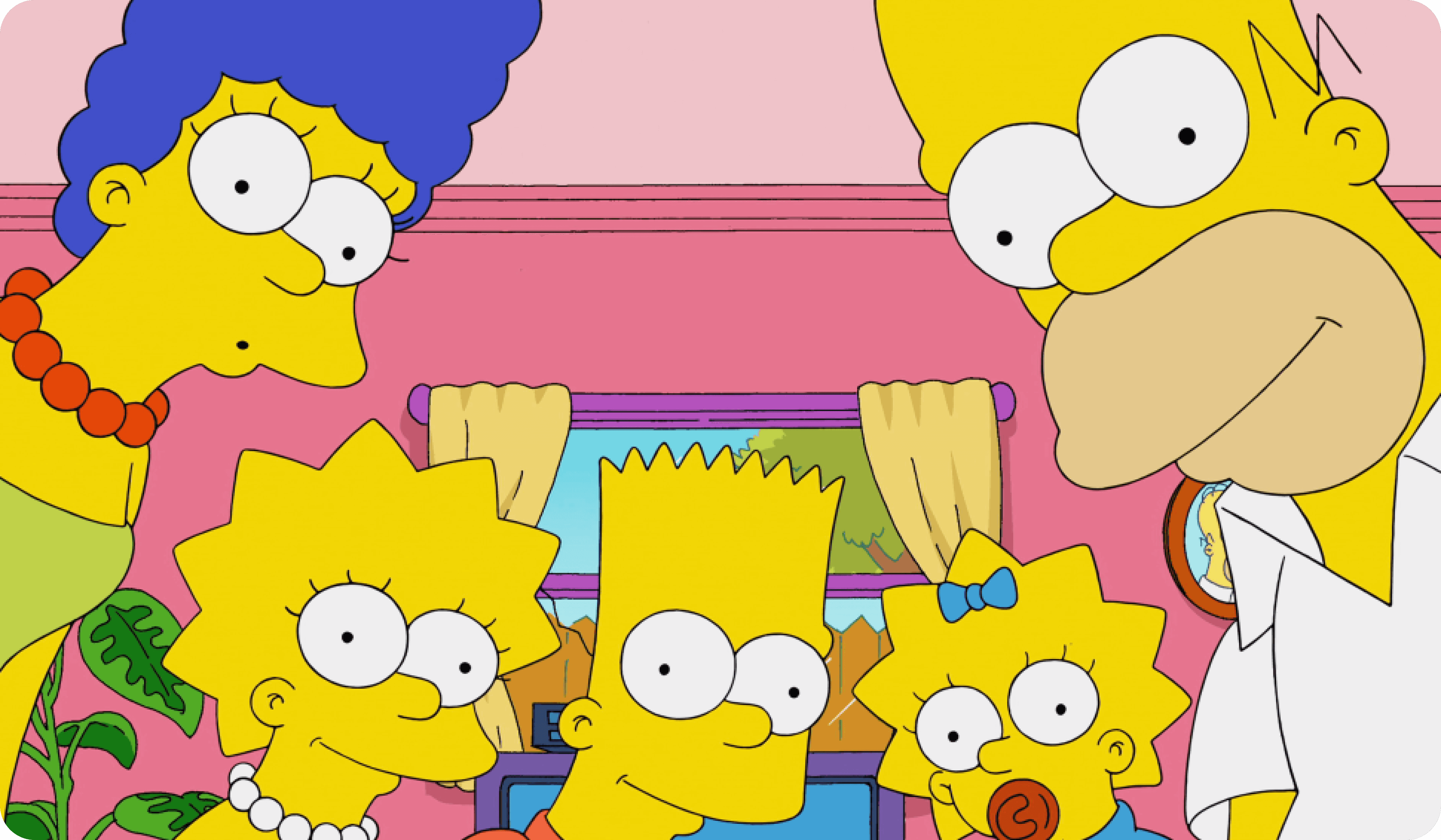 The Simpsons zoom background