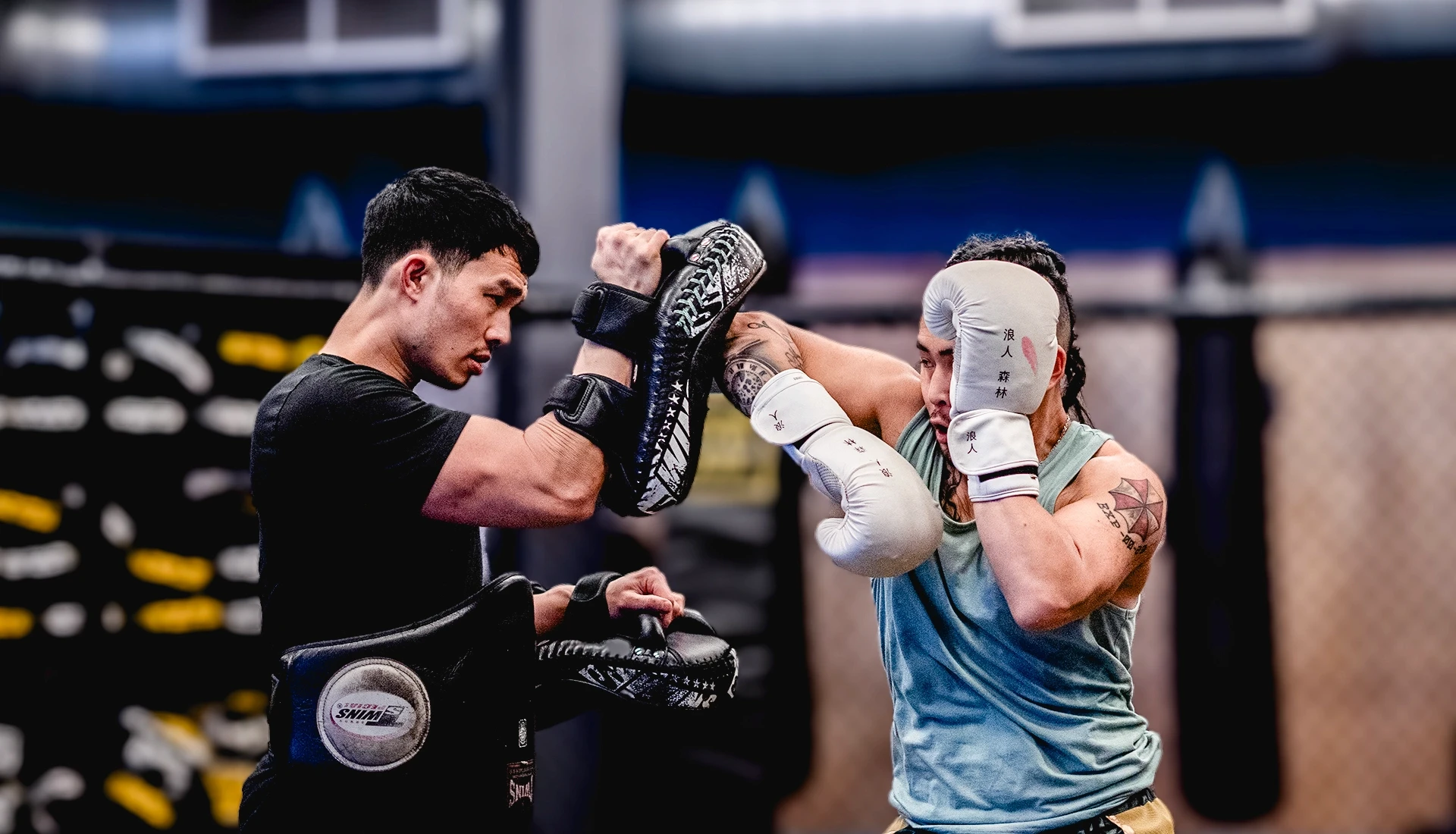 Team Tieu members together after a Muay Thai training session