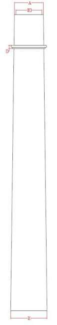 square tapered column