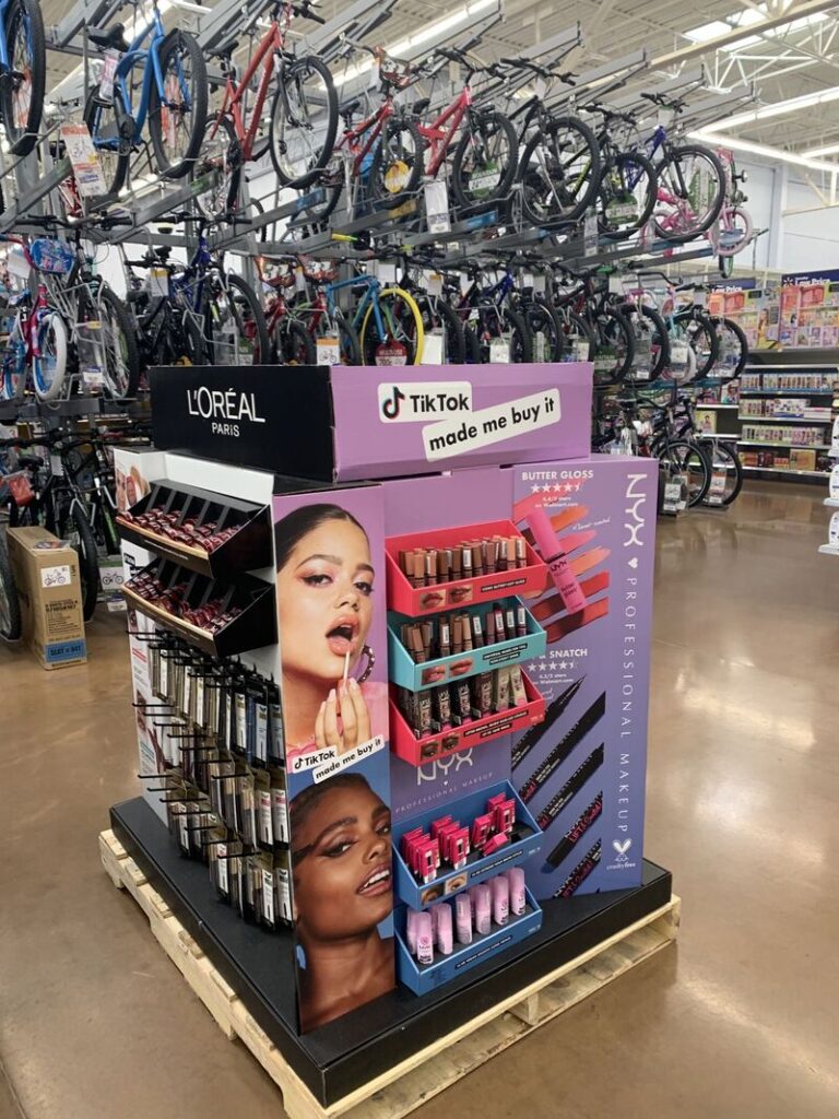 use influencers on in-store displays to drive foot traffic and boost sales