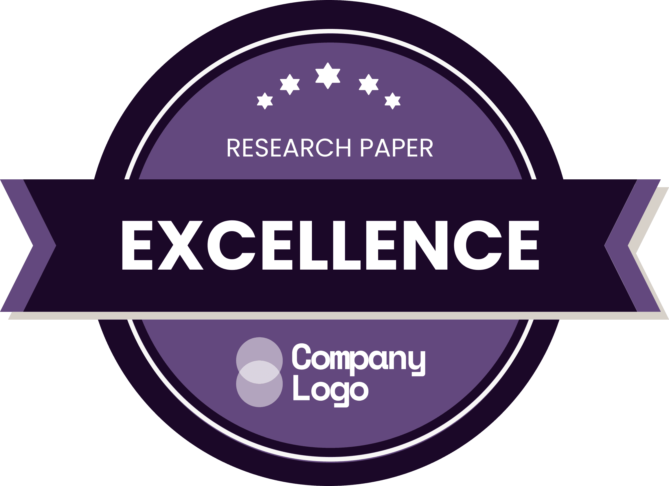 Wauld - Professional and distinct purple appreciation badge template