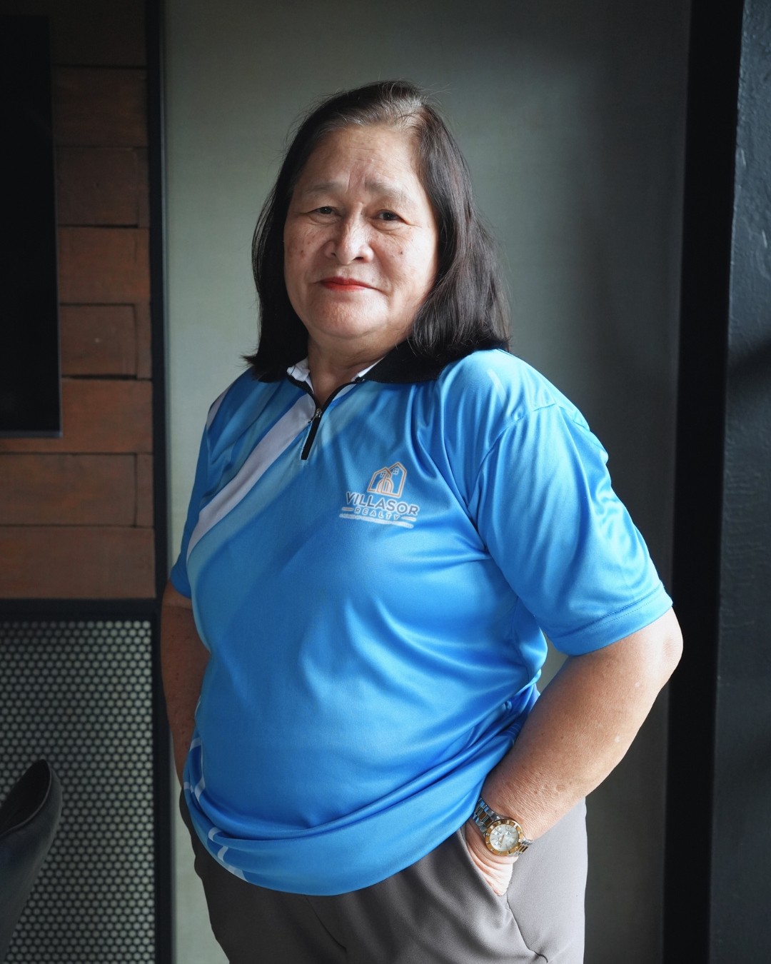 a picture of Julie Anora, a sales director of the team